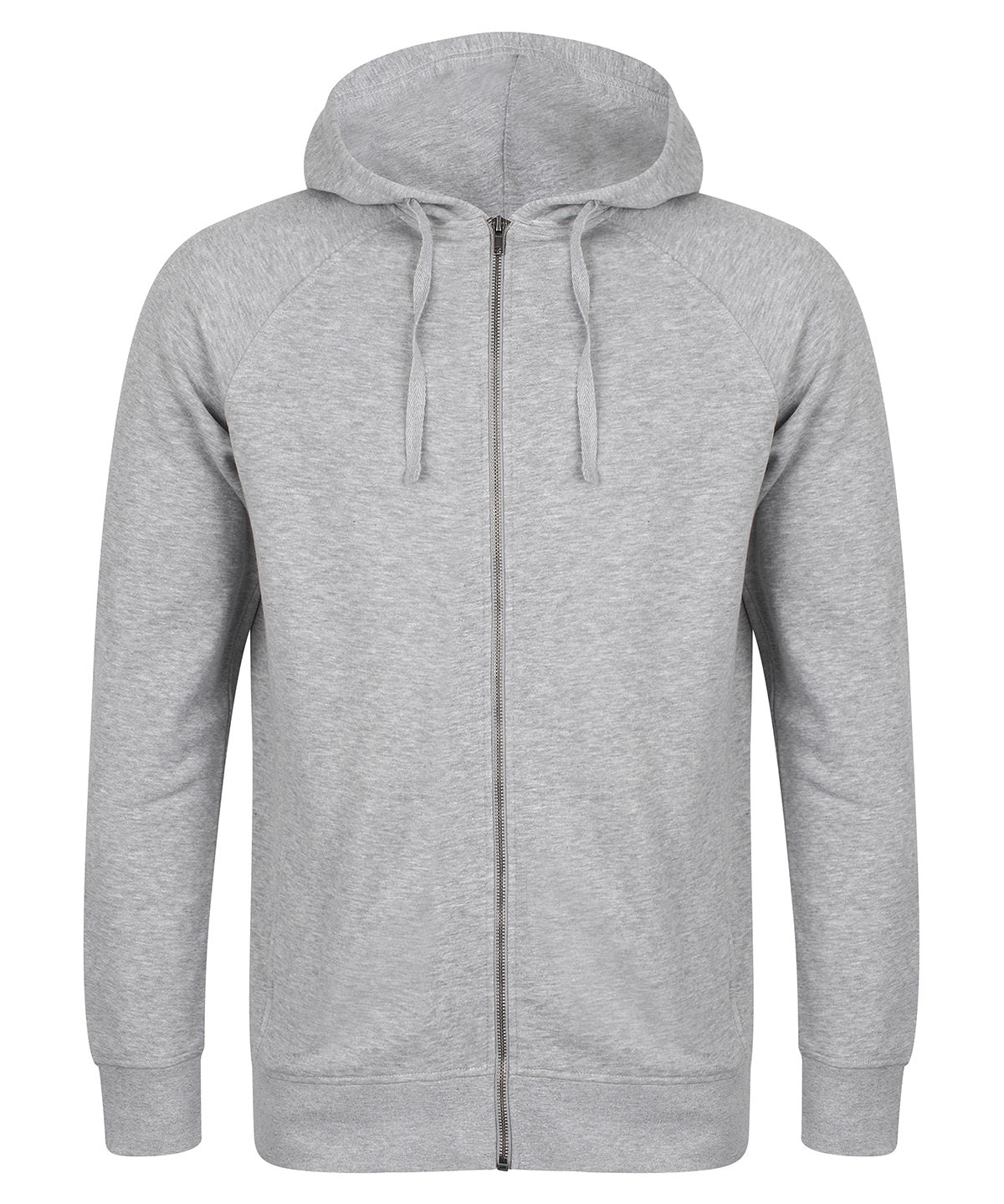 Hettupeysur - Unisex Slim-fit Zip-through Hoodie