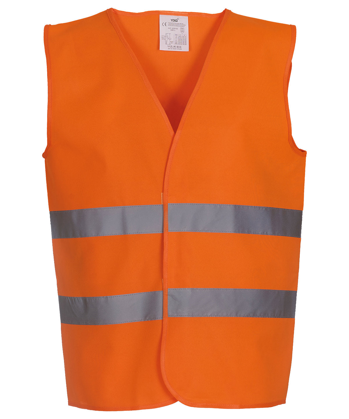 Öryggisvesti - Hi-vis 2-band Waistcoat (HVW102)