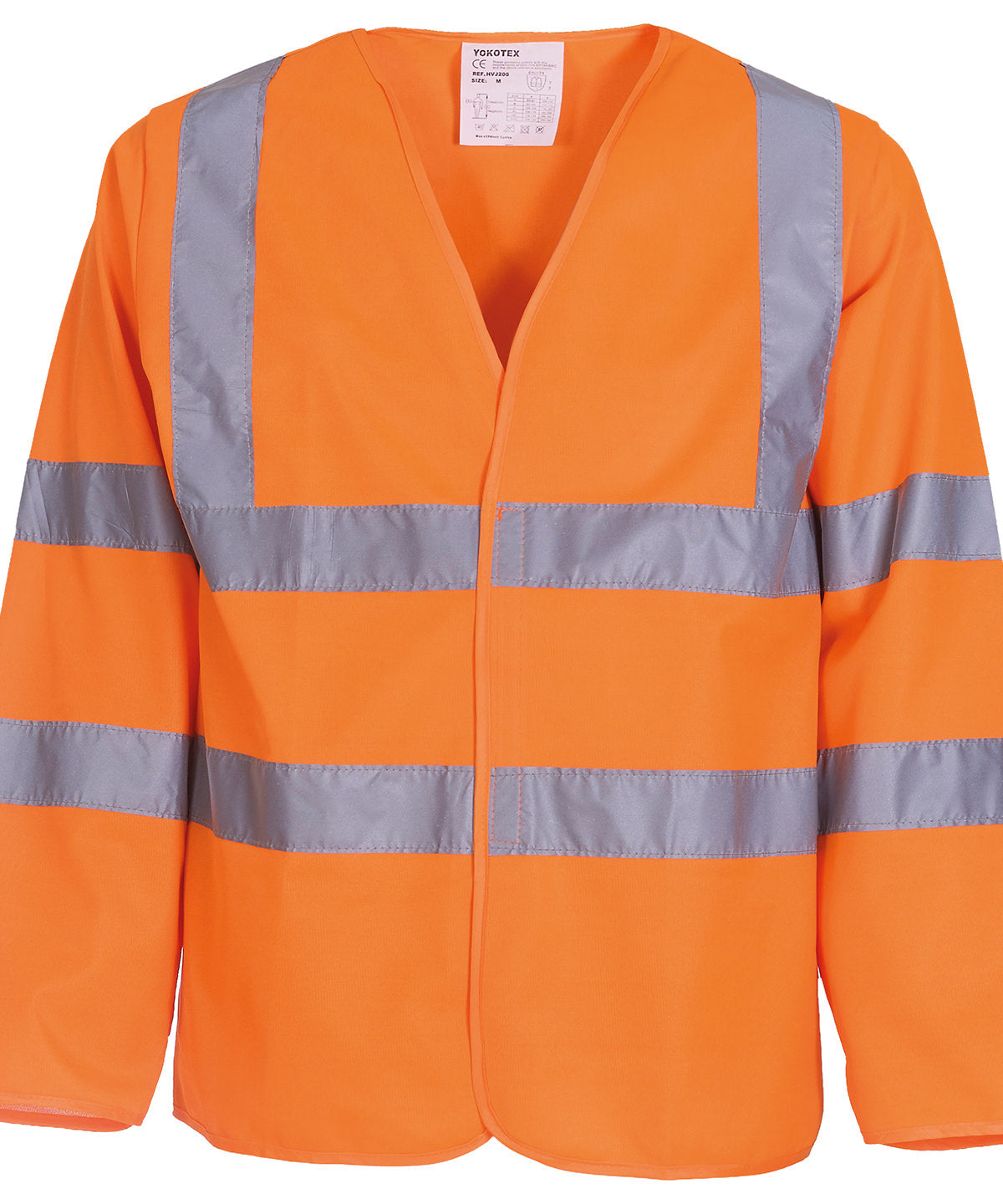 Öryggisvesti - Hi-vis Long Sleeve Waistcoat (HVJ200)