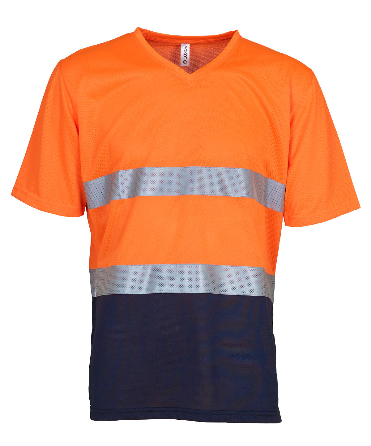 Stuttermabolir - Hi-vis Top Cool Super Light V-neck T-shirt (HVJ910)