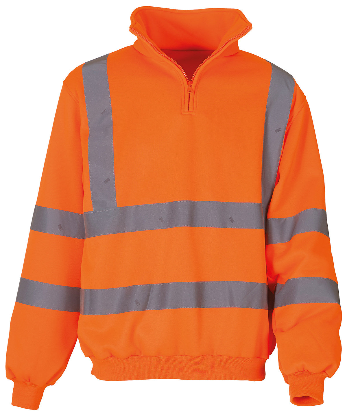 Háskólapeysur - Hi-vis ¼ Zip Sweatshirt (HVK06)