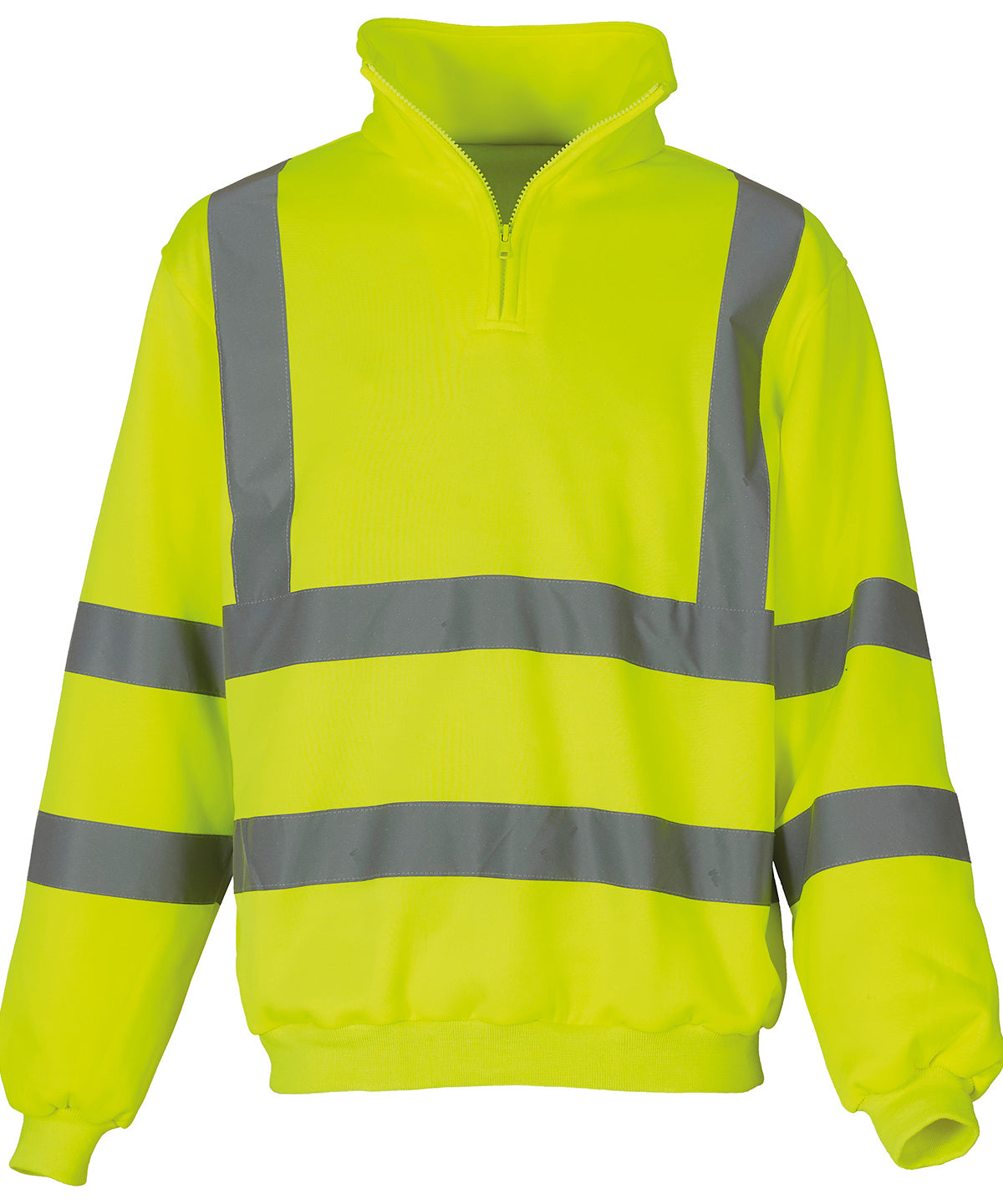Háskólapeysur - Hi-vis ¼ Zip Sweatshirt (HVK06)