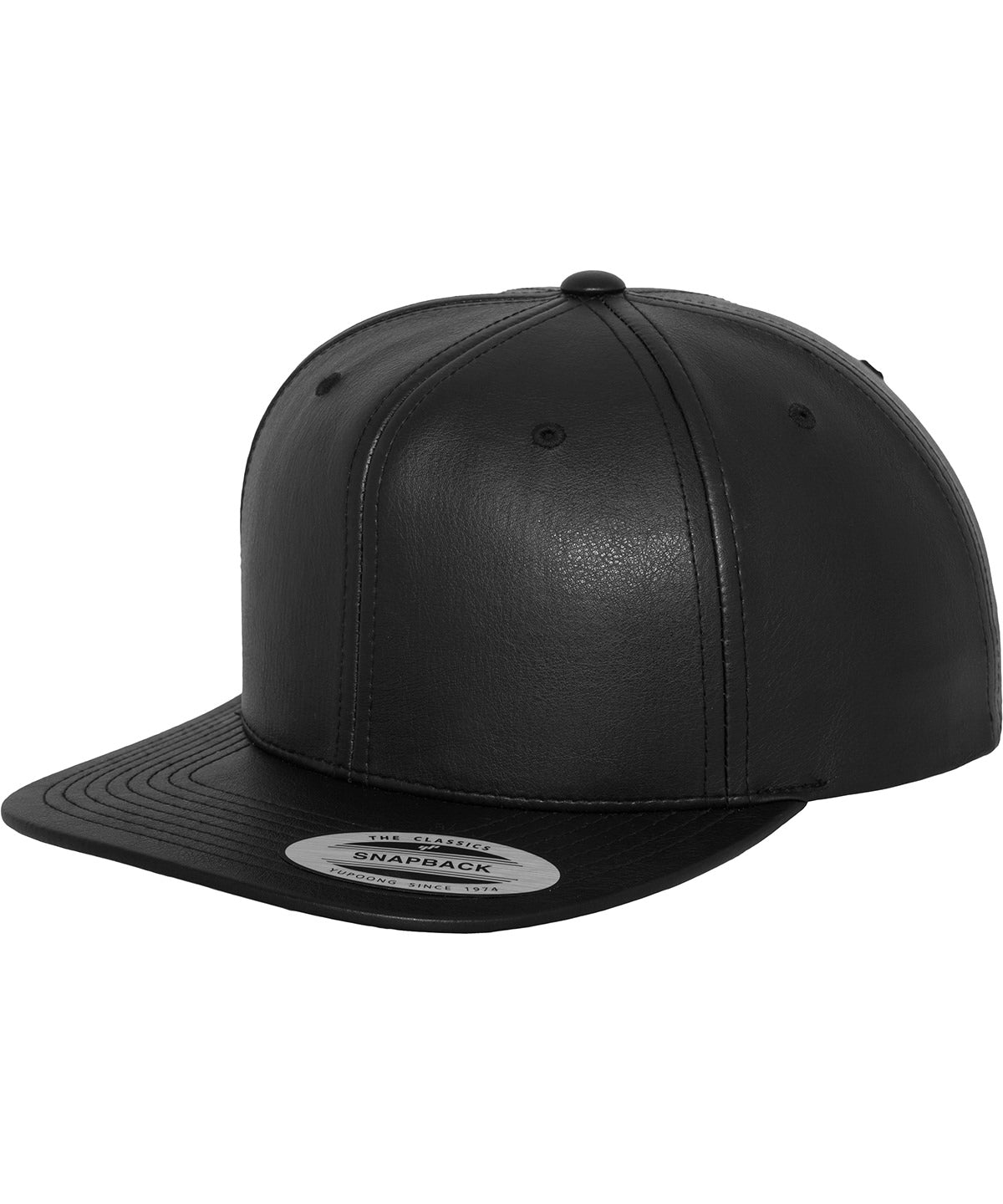 Húfur - Full Leather Imitation Snapback (6089FL)