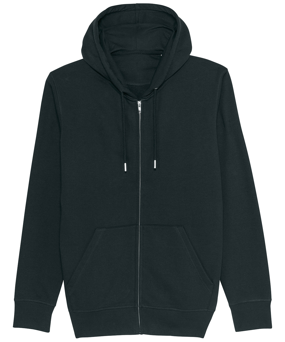 Hettupeysur - Unisex Connector Essential Zip-thru Hoodie Sweatshirt (STSU820)