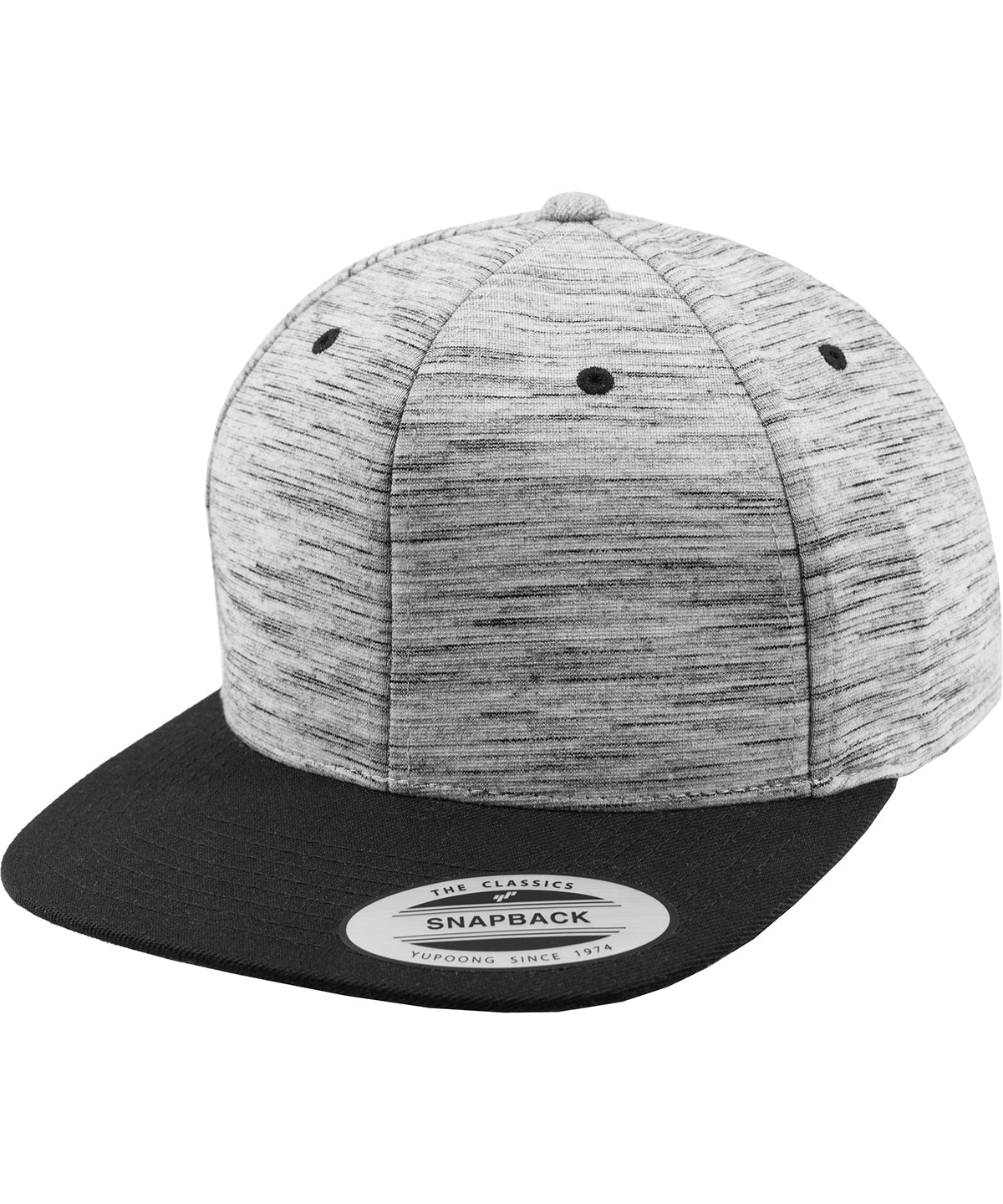 Húfur - Stripes Melange Crown Snapback (6089SC)