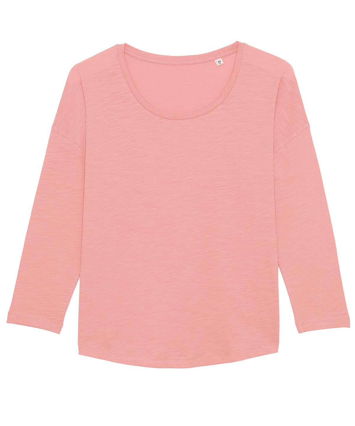 Stuttermabolir - Women's Stella Waver Slub Women's ¾ Sleeve Dropped Shoulder T-shirt (STTW114)