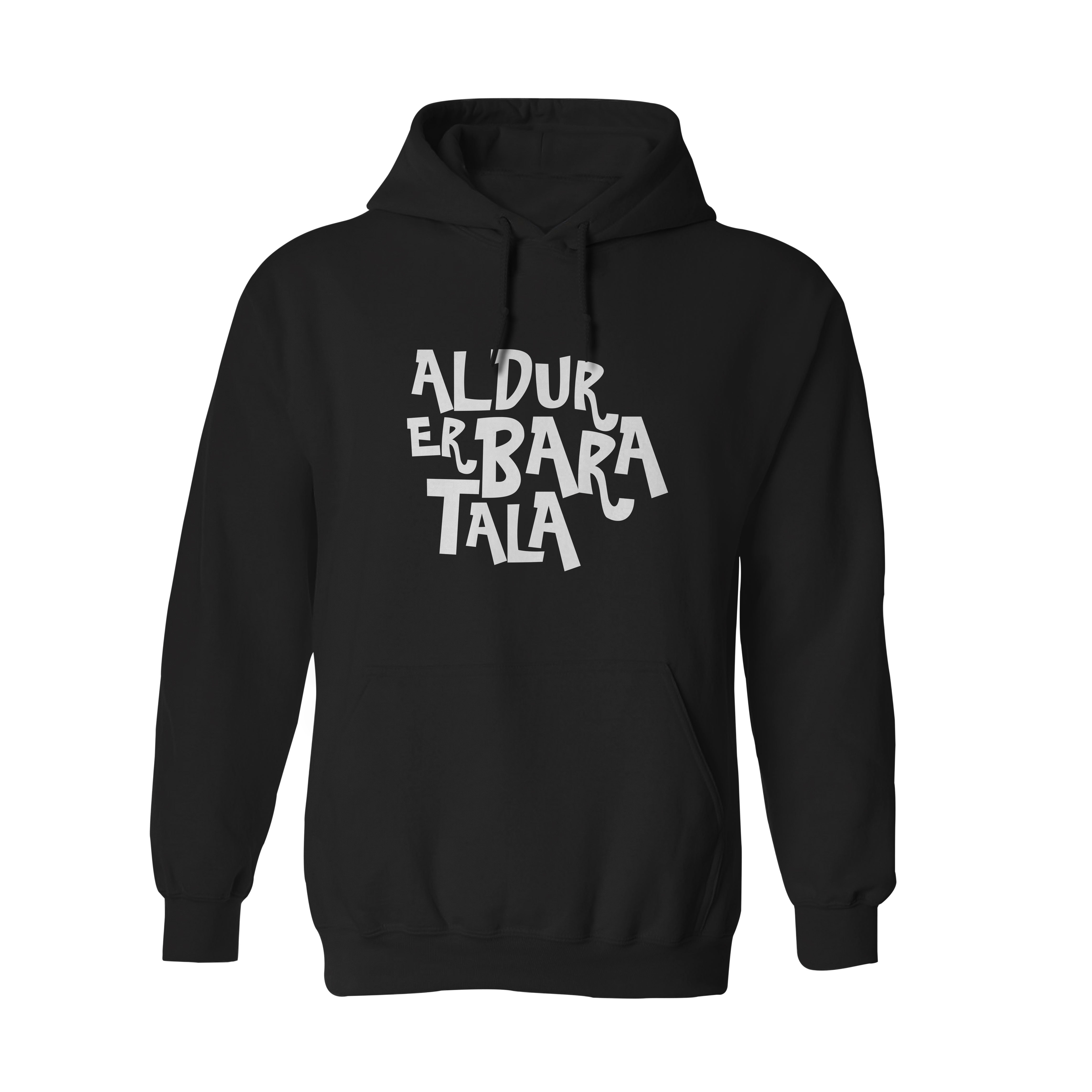 ALDUR ER BARA TALA - Hettupeysa - Svört