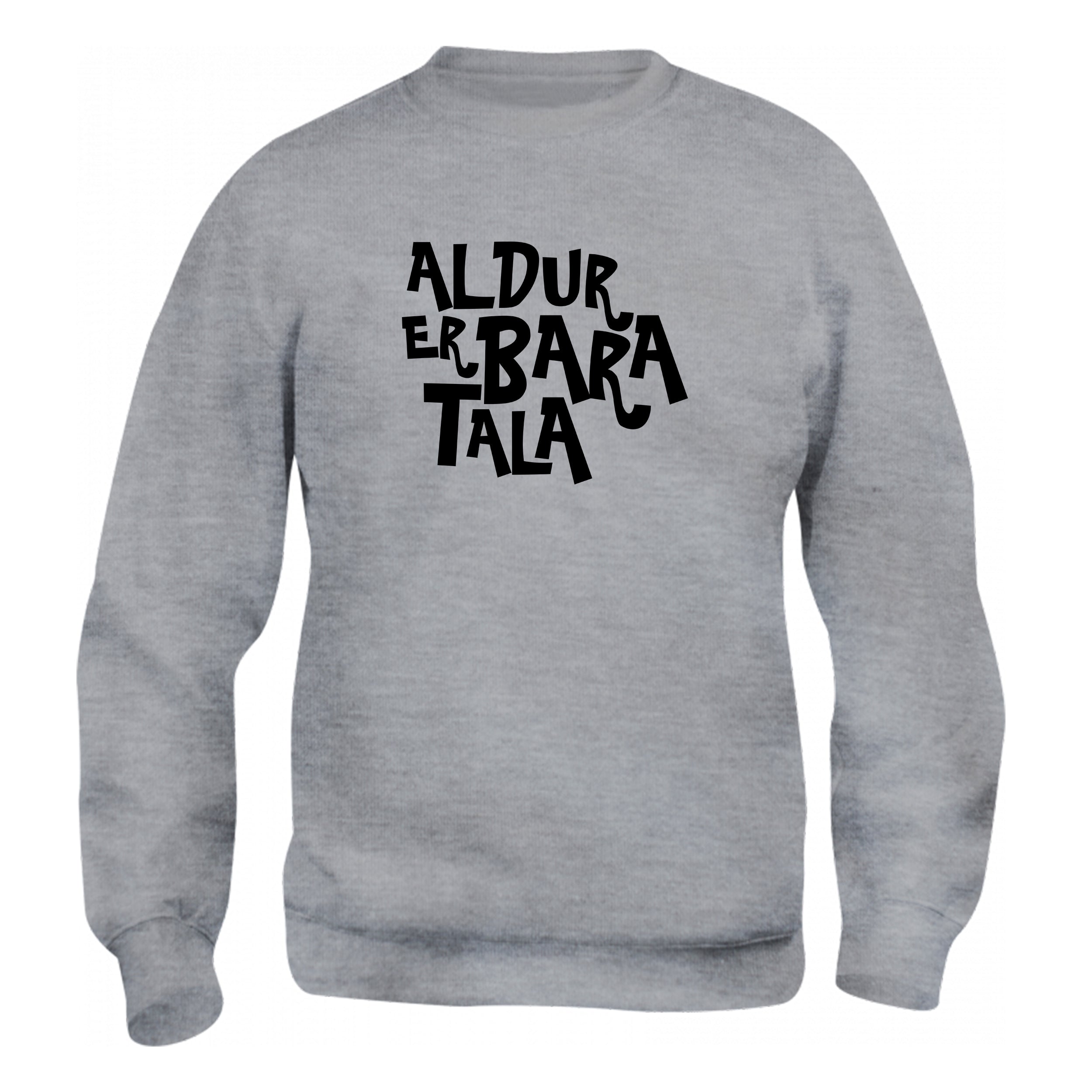 ALDUR ER BARA TALA - Peysa - Grá