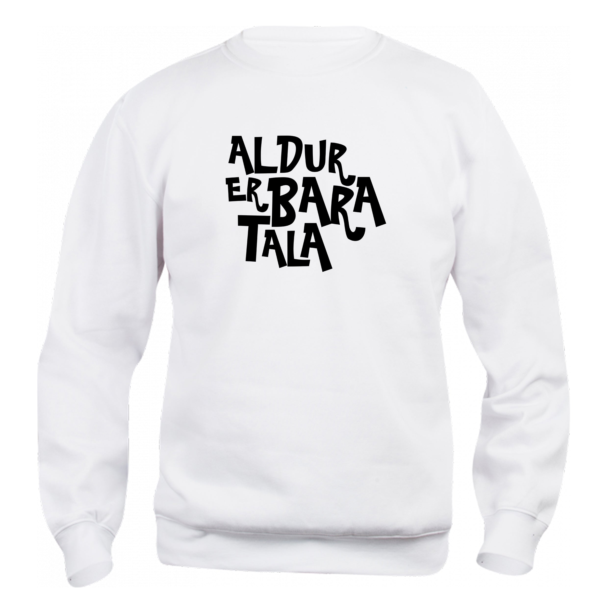 ALDUR ER BARA TALA - Peysa - Hvít