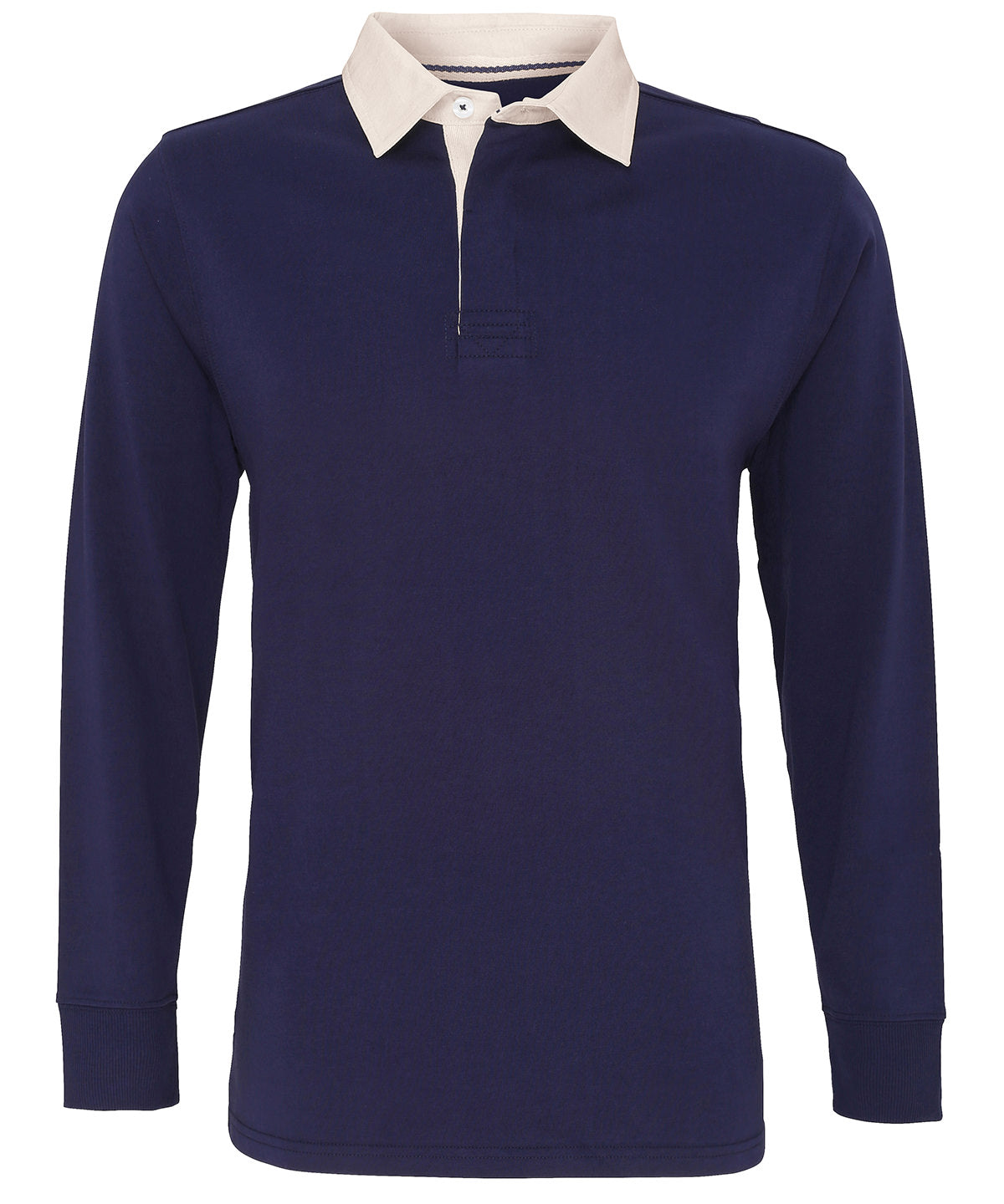 Men's Classic Fit Long Sleeved Vintage Rugby Shirt