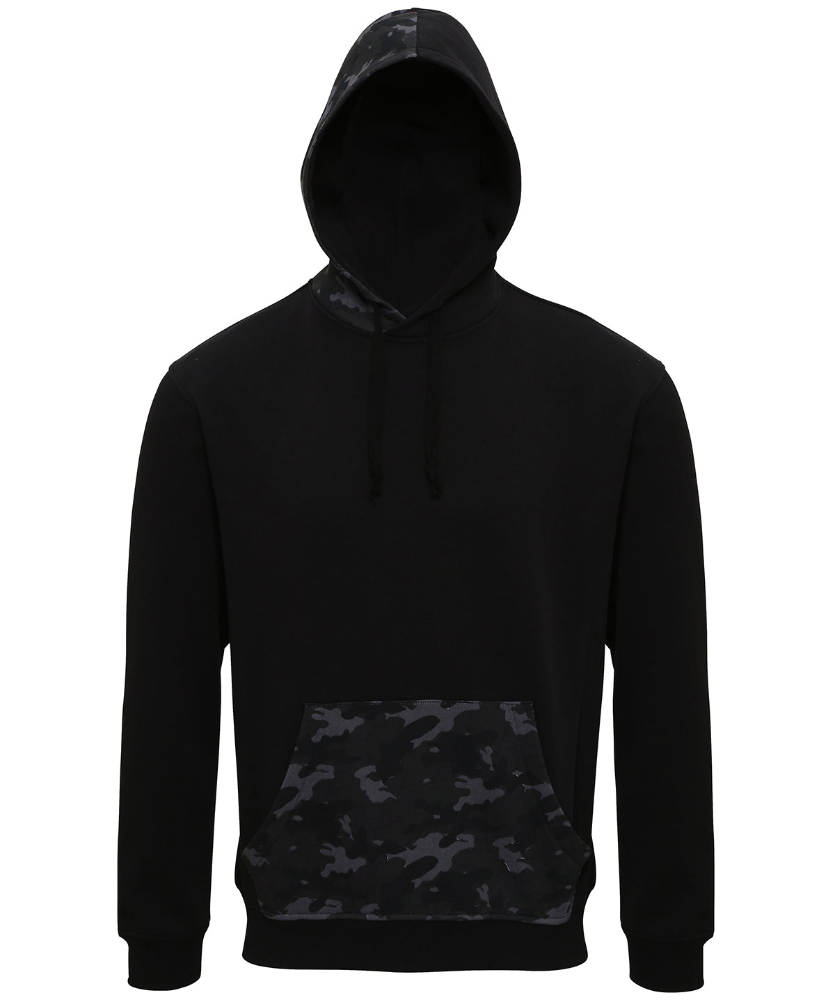 Hettupeysur - Men's Camo Trimmed Hoodie