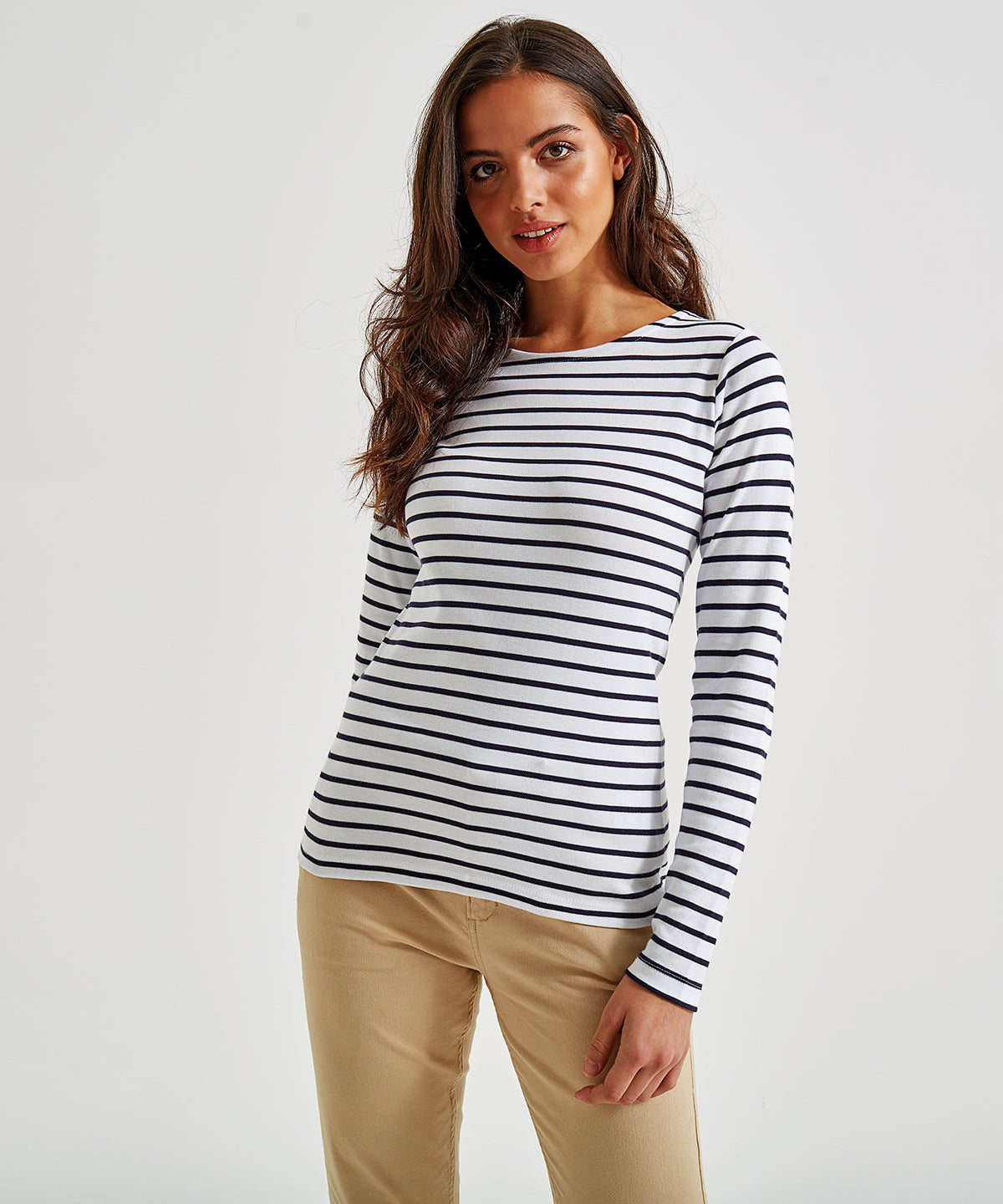 Stuttermabolir - Women's Marinière Coastal Long Sleeve Tee