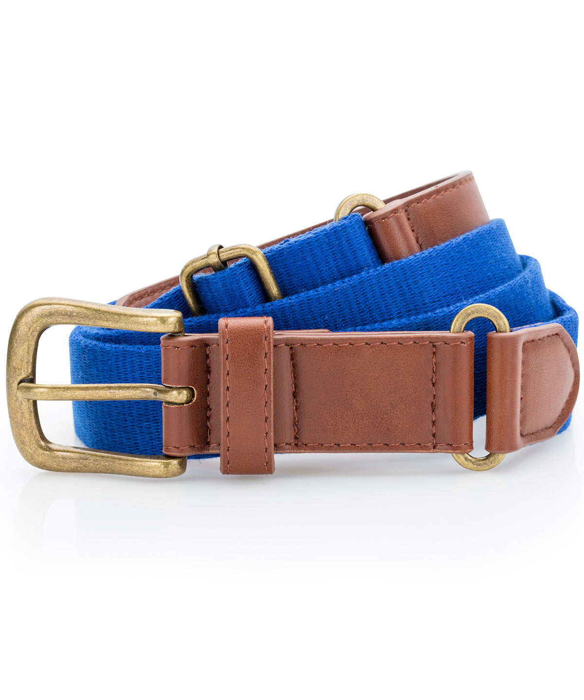 Belti - Faux Leather And Canvas Belt