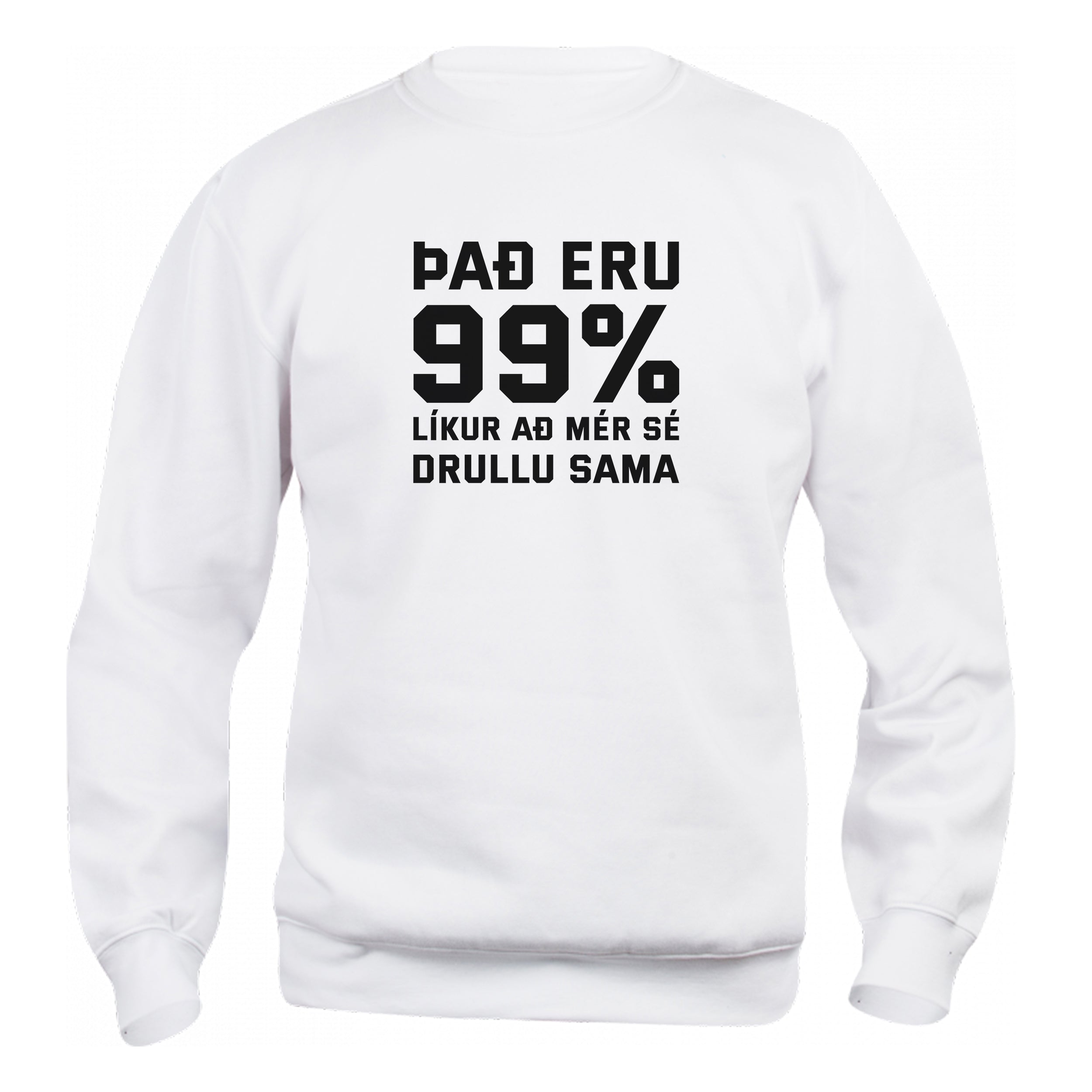 ÞAÐ ERU 99 - Peysa - Hvít