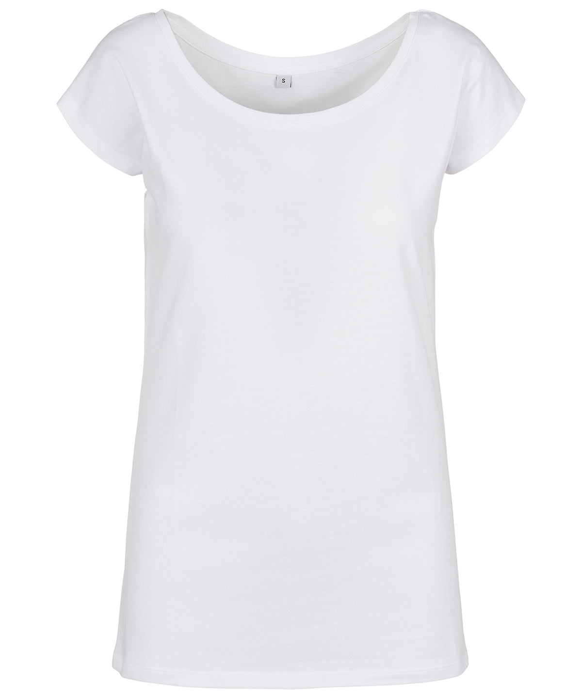 Stuttermabolir - Women's Wide Neck Tee