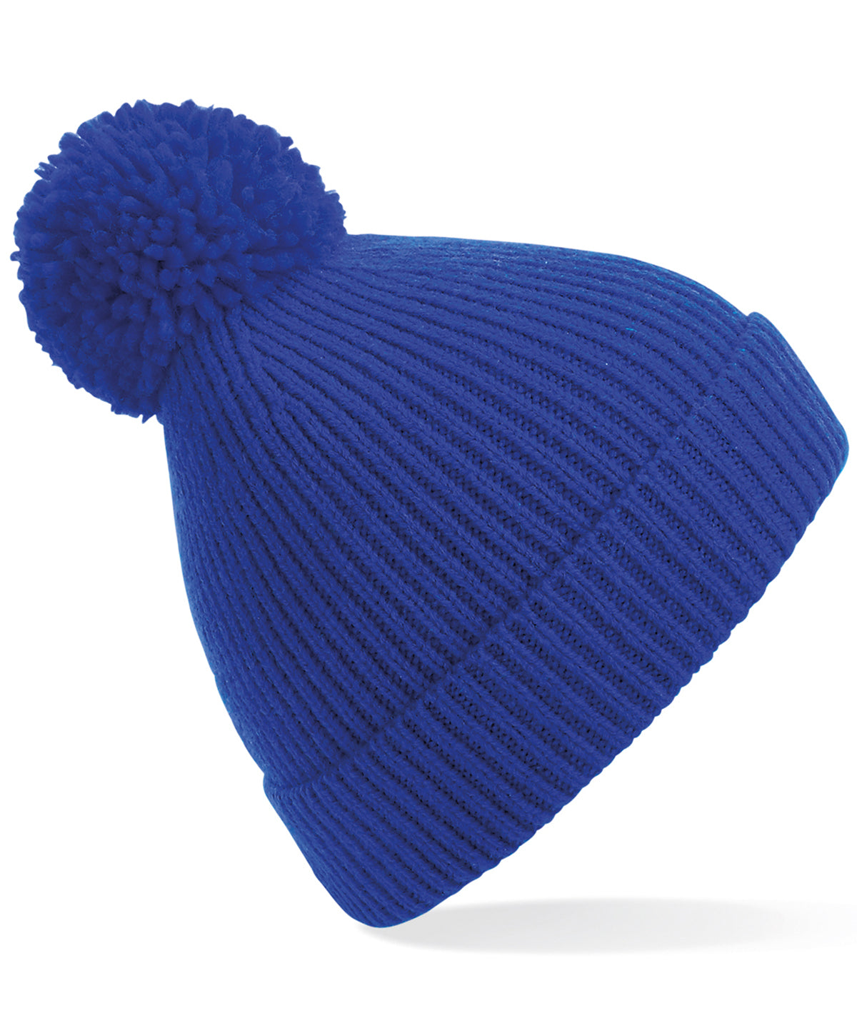 Húfur - Engineered Knit Ribbed Pom Pom Beanie