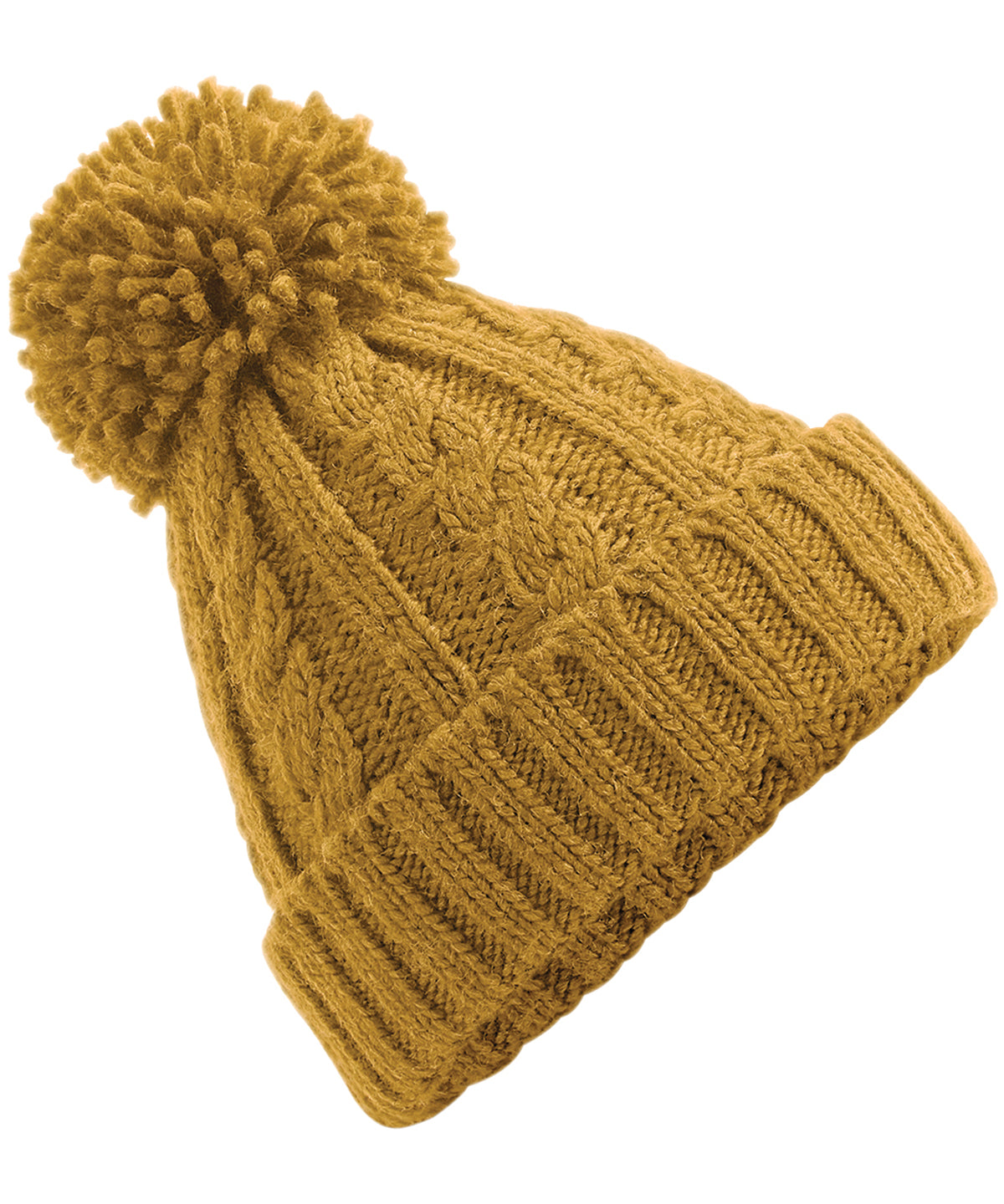 Húfur - Cable Knit Melange Beanie