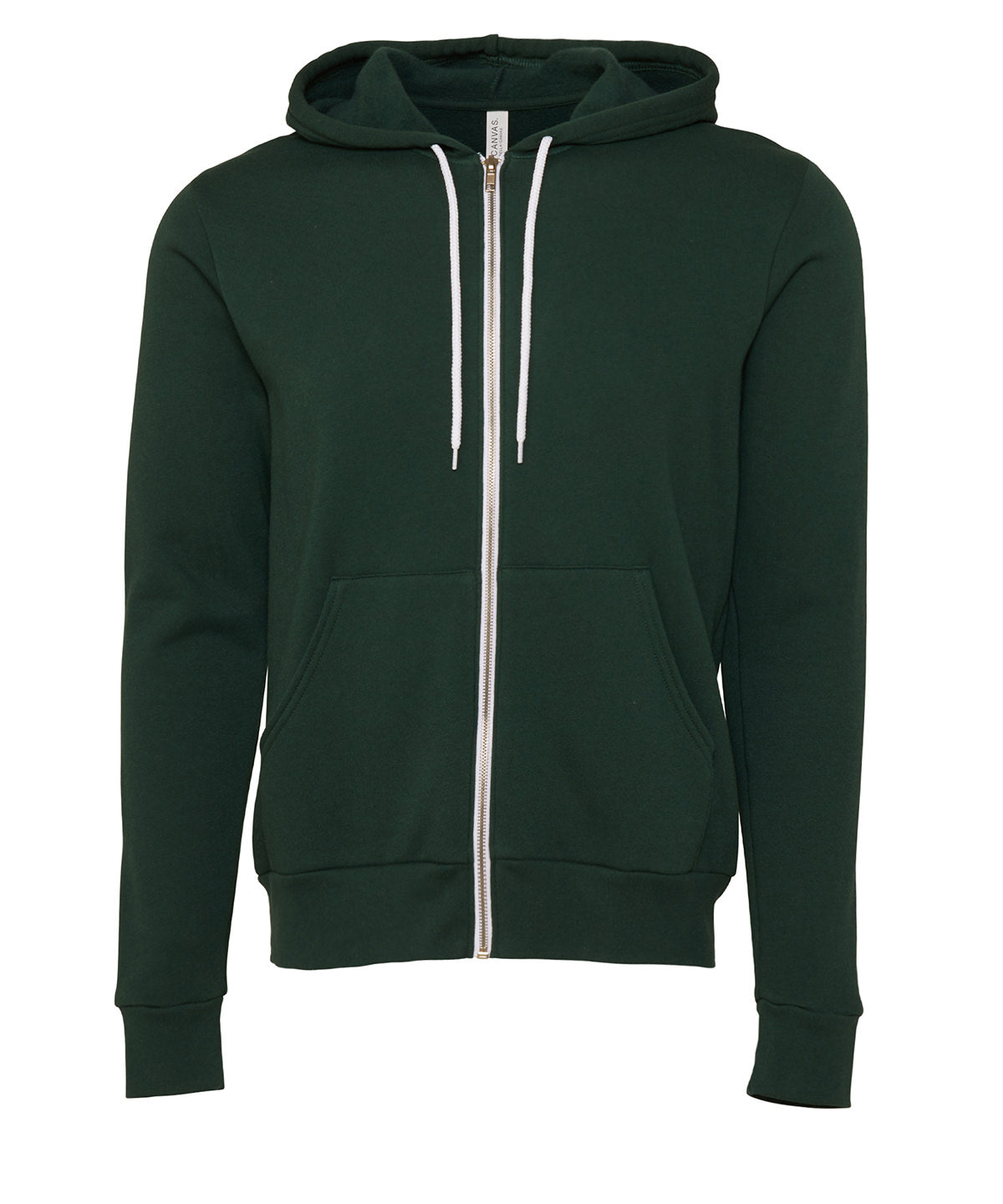 Hettupeysur - Unisex Polycotton Fleece Full-zip Hoodie