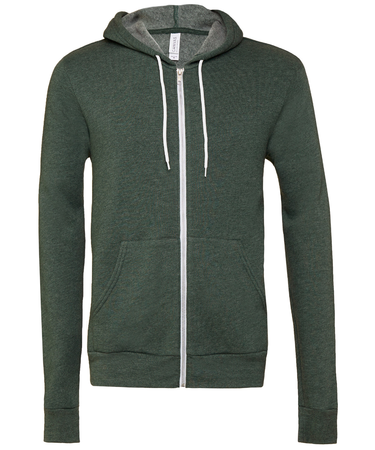 Hettupeysur - Unisex Polycotton Fleece Full-zip Hoodie