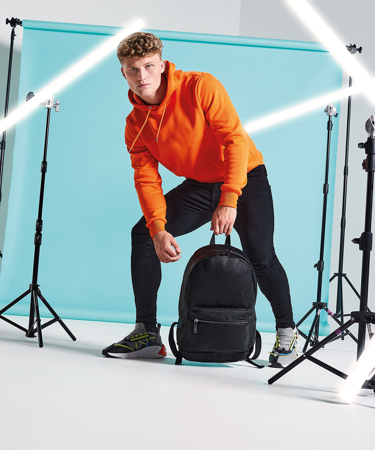 Töskur - Faux Leather Fashion Backpack