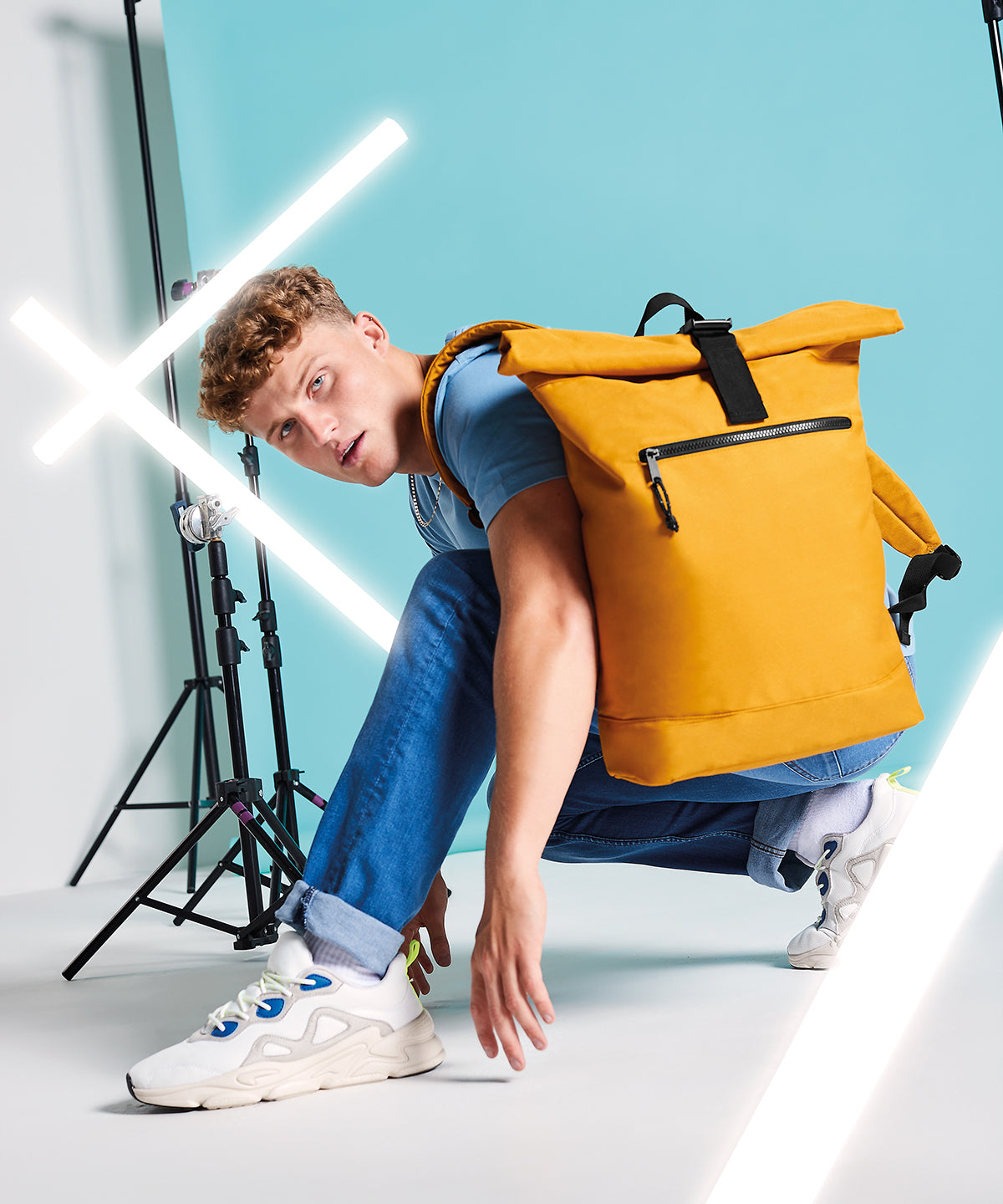 Töskur - Recycled Rolled-top Backpack