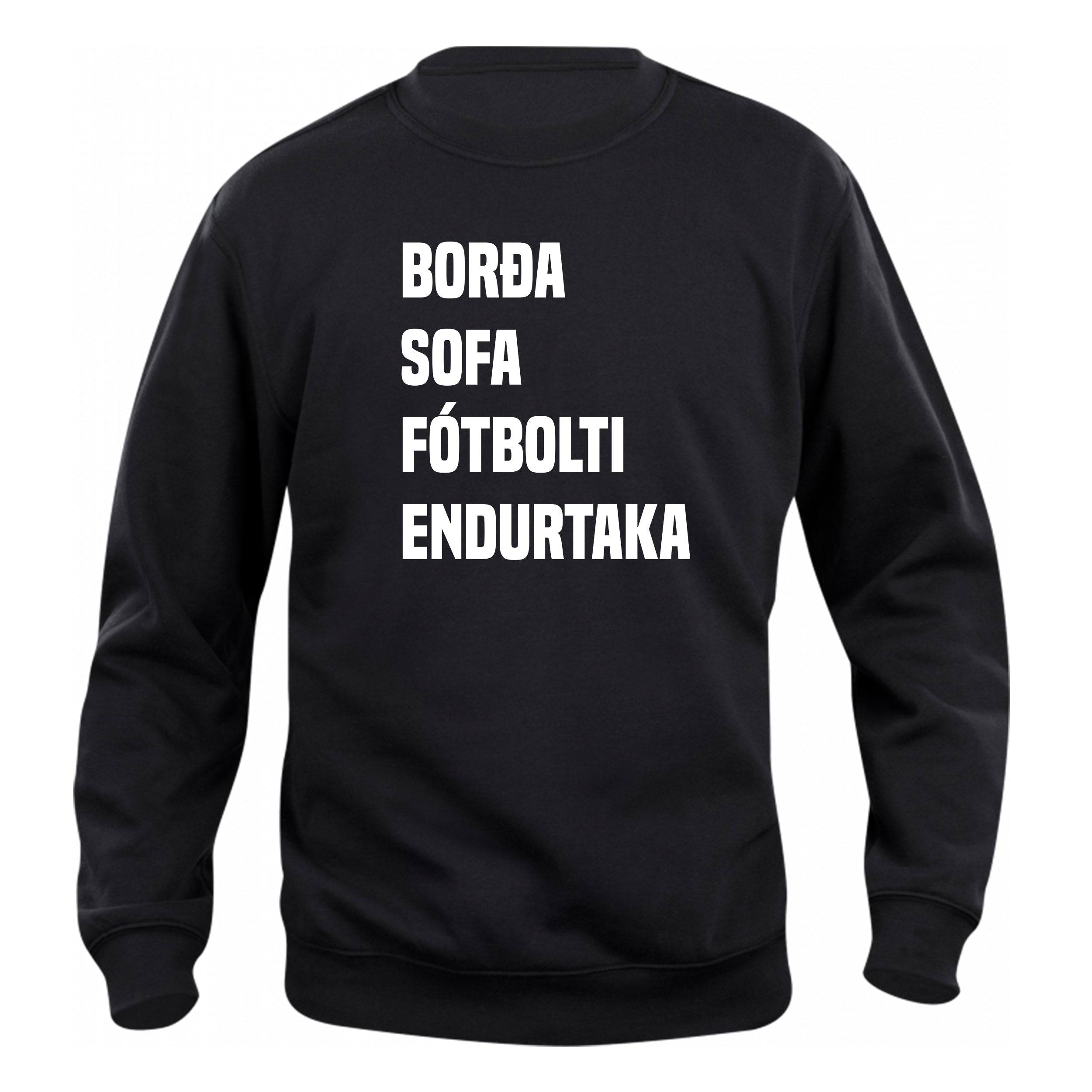 BORÐA SOFA FÓTBOLTI ENDURTAKA - Peysa - Svört