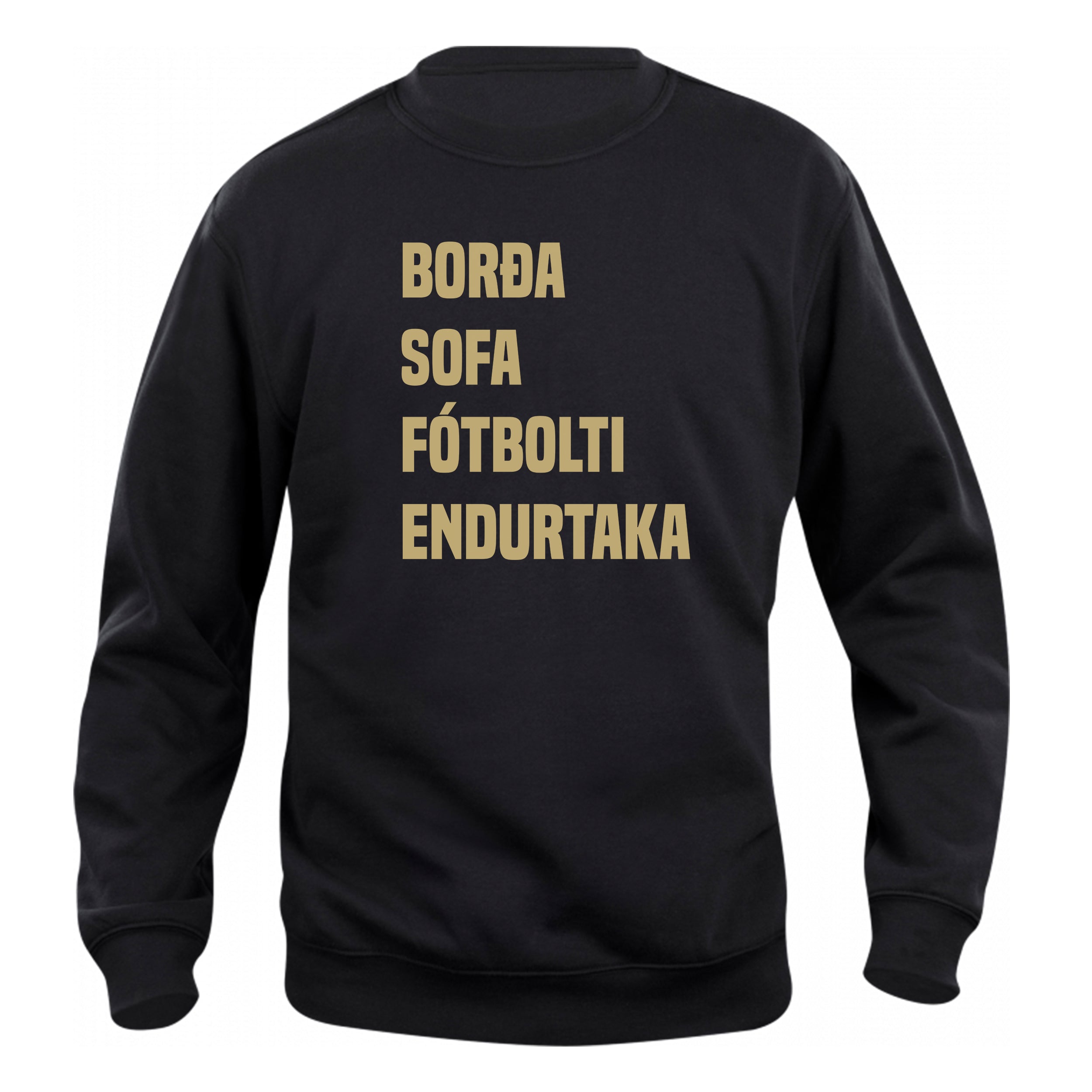 BORÐA SOFA FÓTBOLTI ENDURTAKA - Peysa - Svört