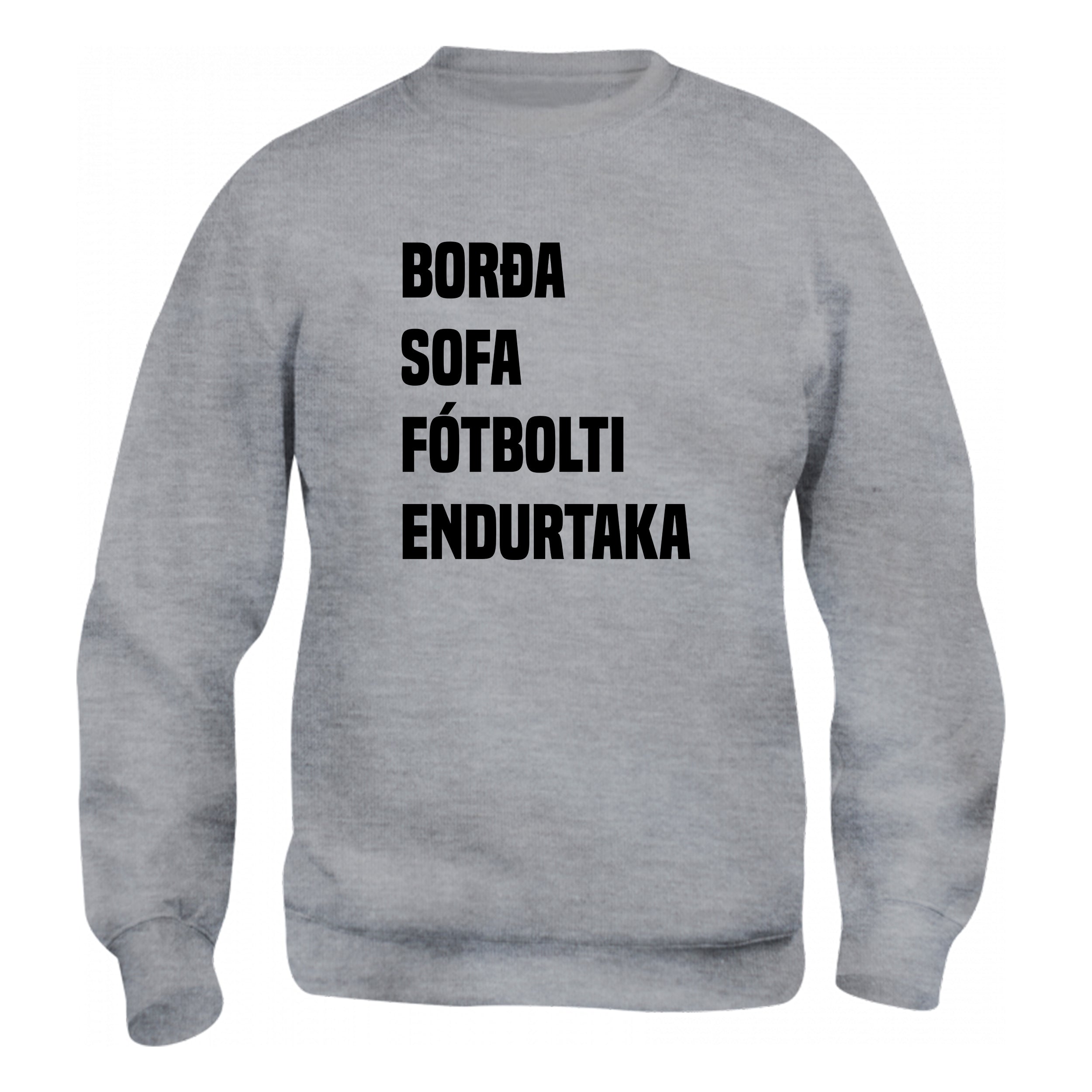 BORÐA SOFA FÓTBOLTI ENDURTAKA - Peysa - Grá