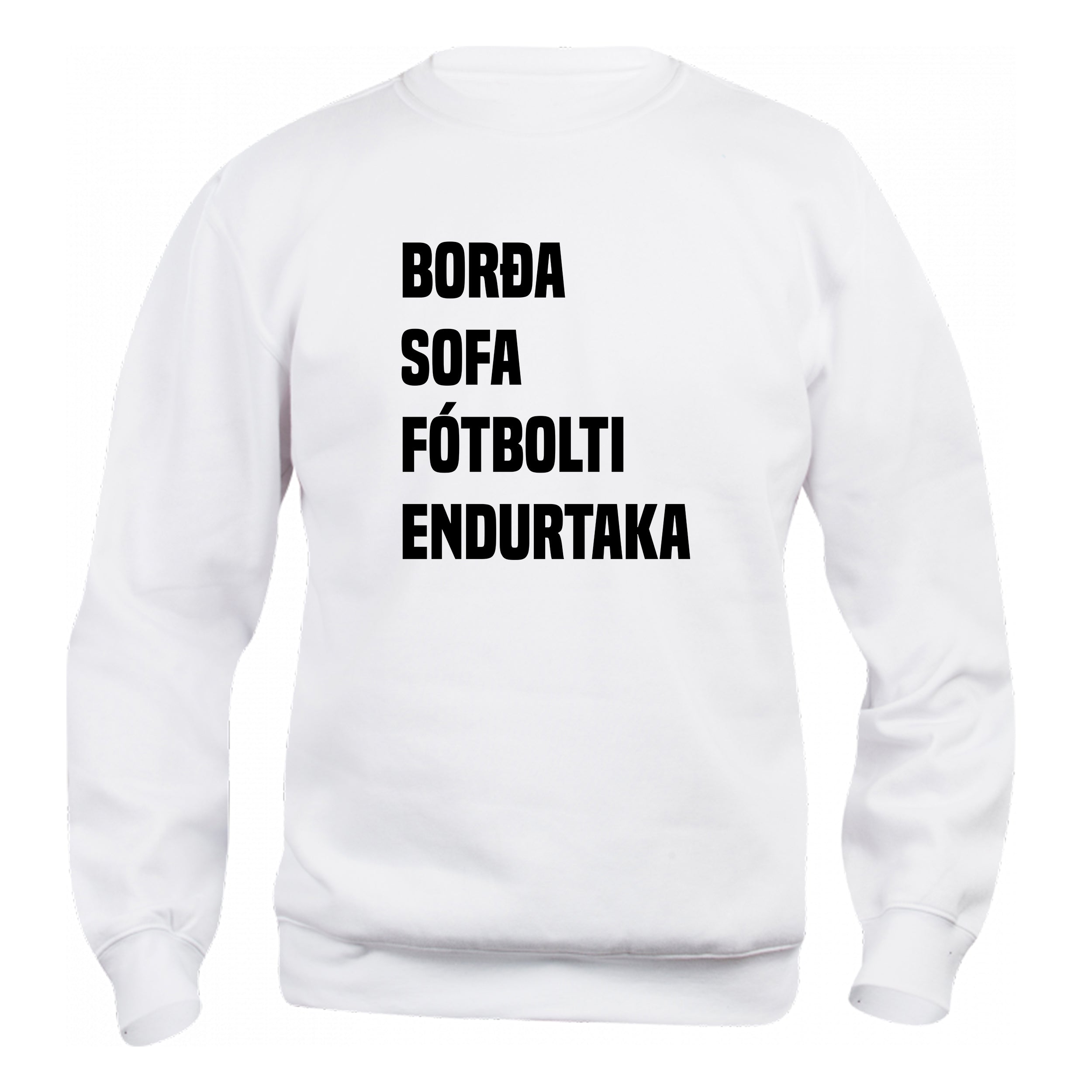 BORÐA SOFA FÓTBOLTI ENDURTAKA - Peysa - Hvít
