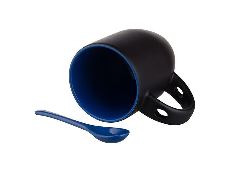 Litabreyttur Bolli með skeið blár - merktu þinn eigin