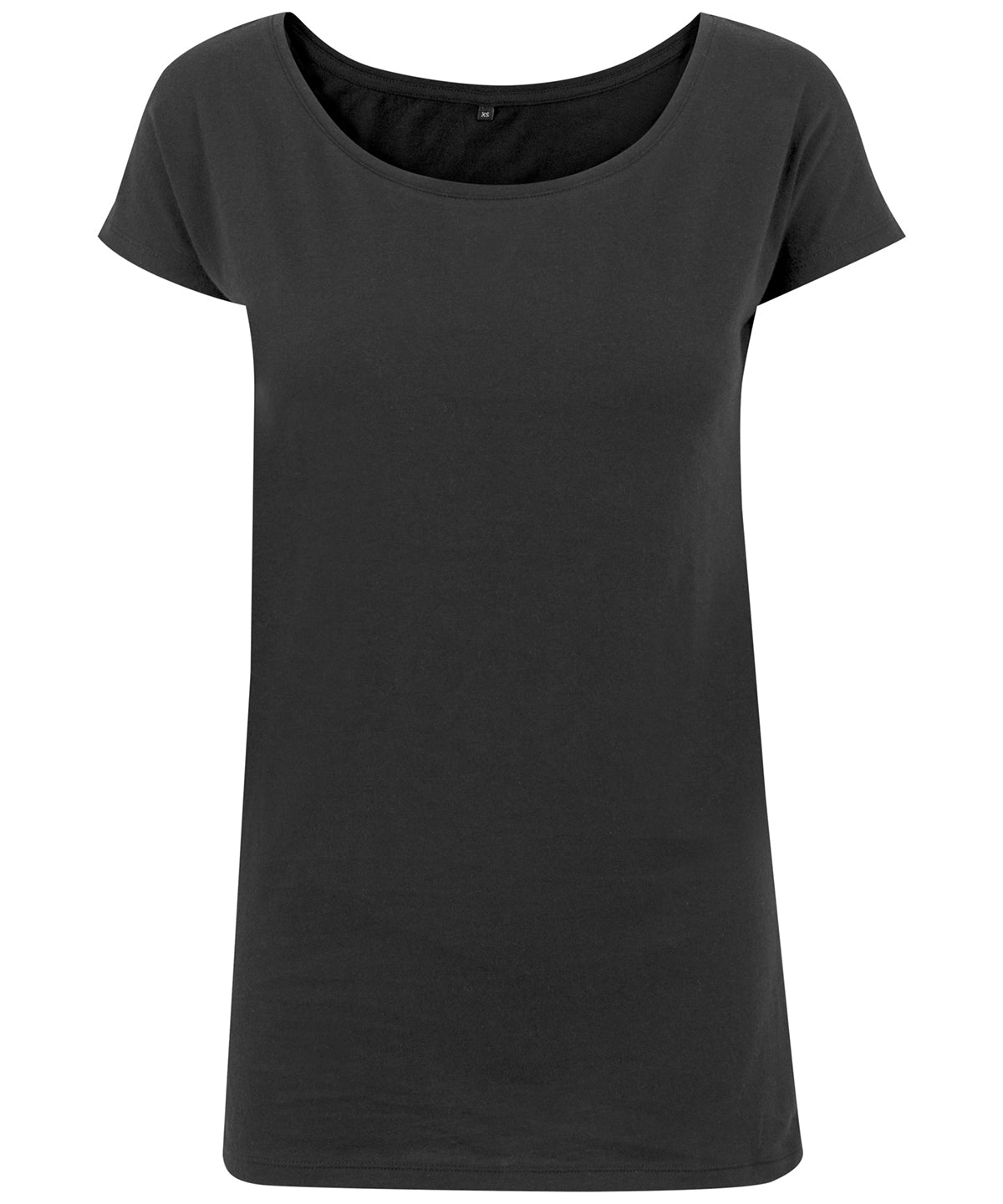 Stuttermabolir - Women's Wide Neck Tee