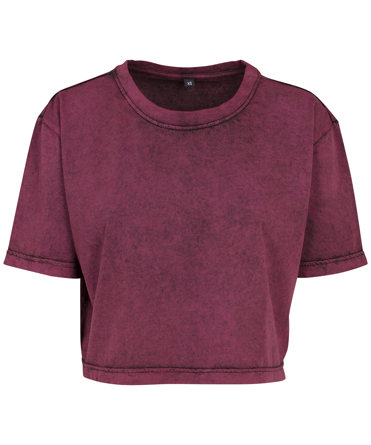 Stuttermabolir - Women's Acid Washed Cropped Tee