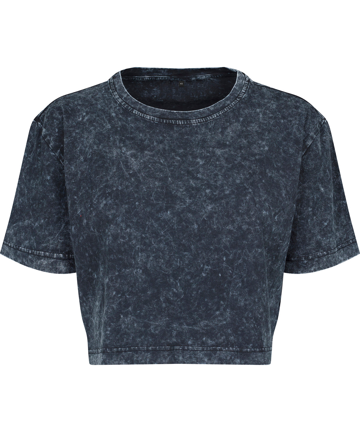Stuttermabolir - Women's Acid Washed Cropped Tee