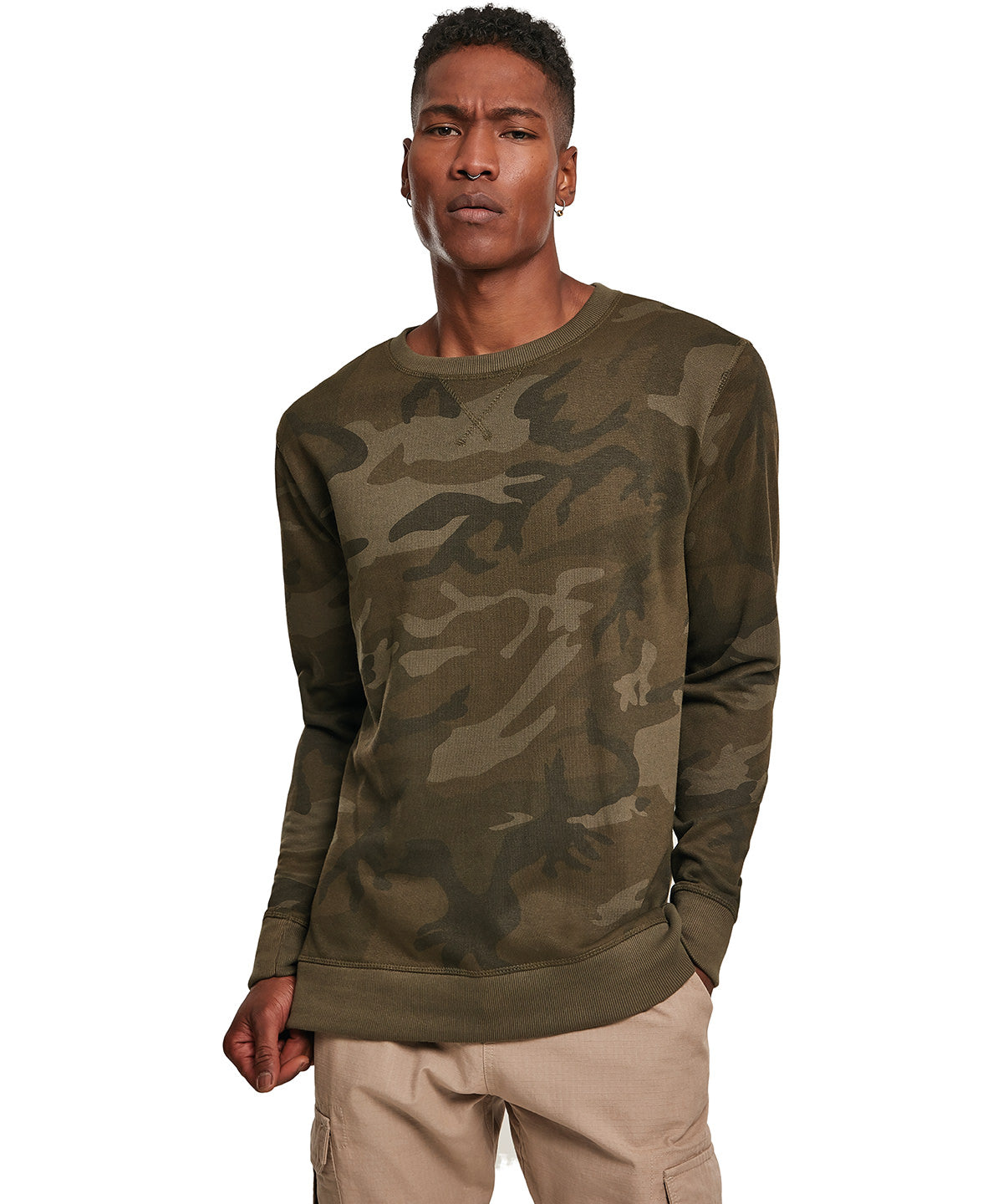 Háskólapeysur - Camo Crew Neck