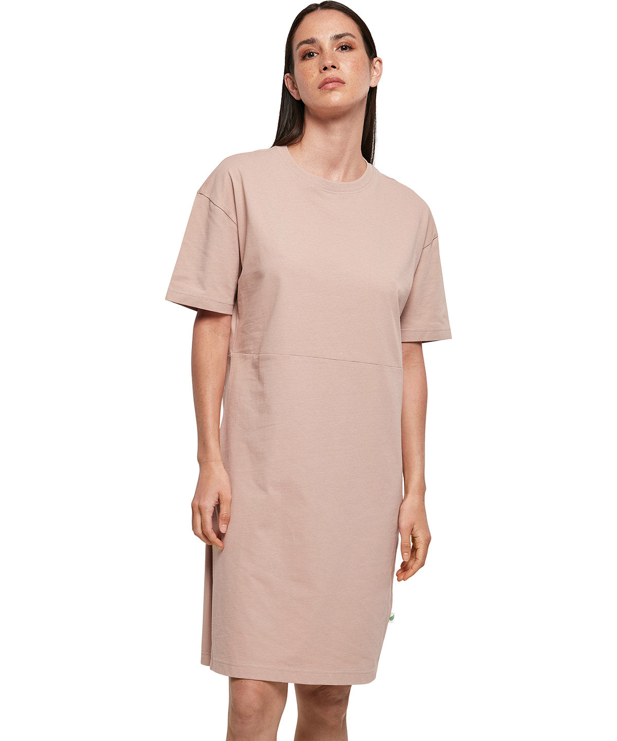 Kjólar - Women's Organic Oversizes Slit Tee Dress
