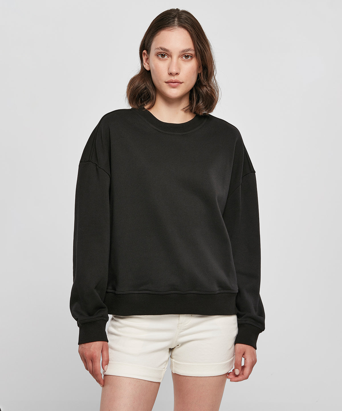 Háskólapeysur - Women’s Oversized Crew Neck Sweatshirt