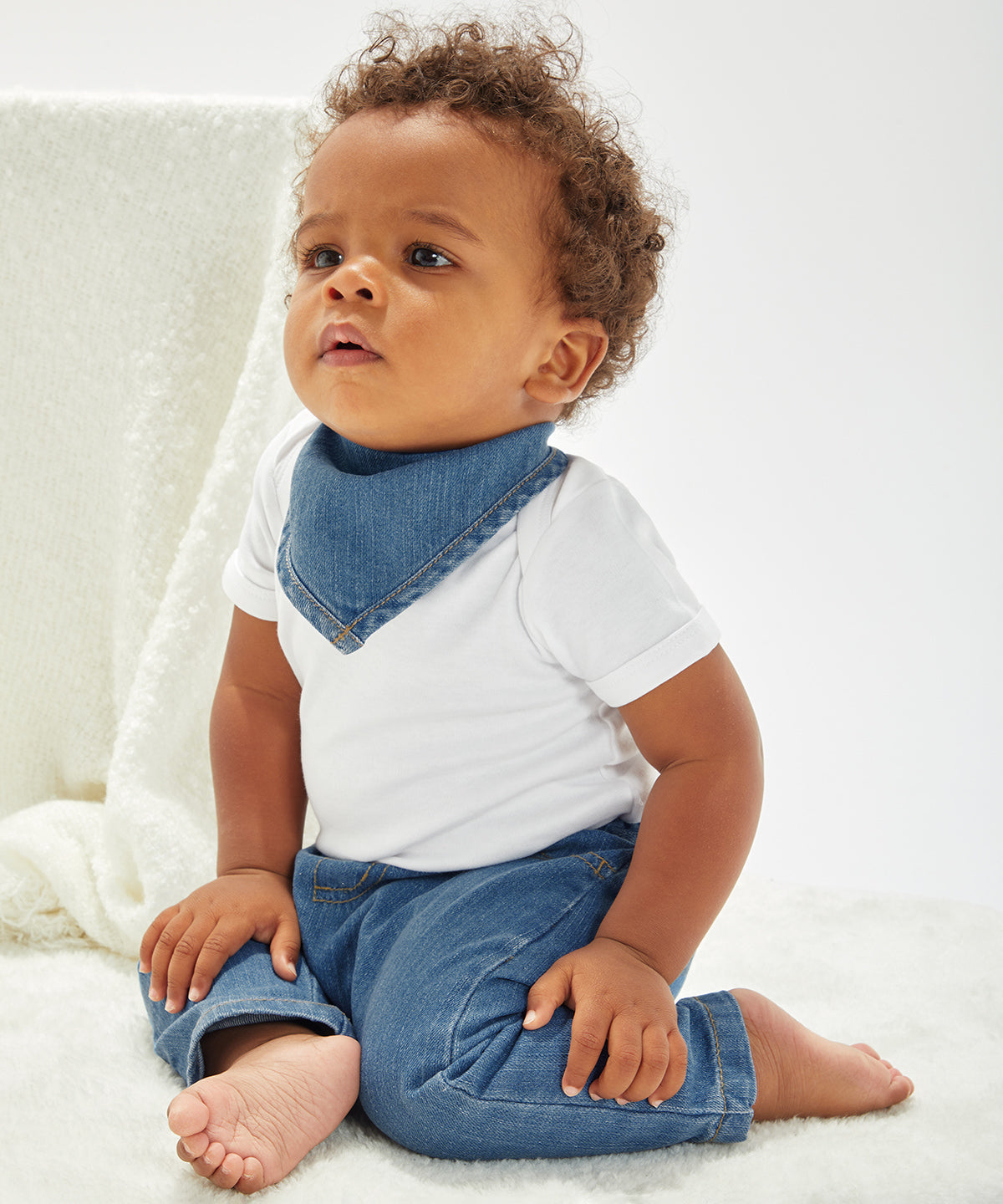Smekkbuxur - Baby Rocks Denim Bandana Bib