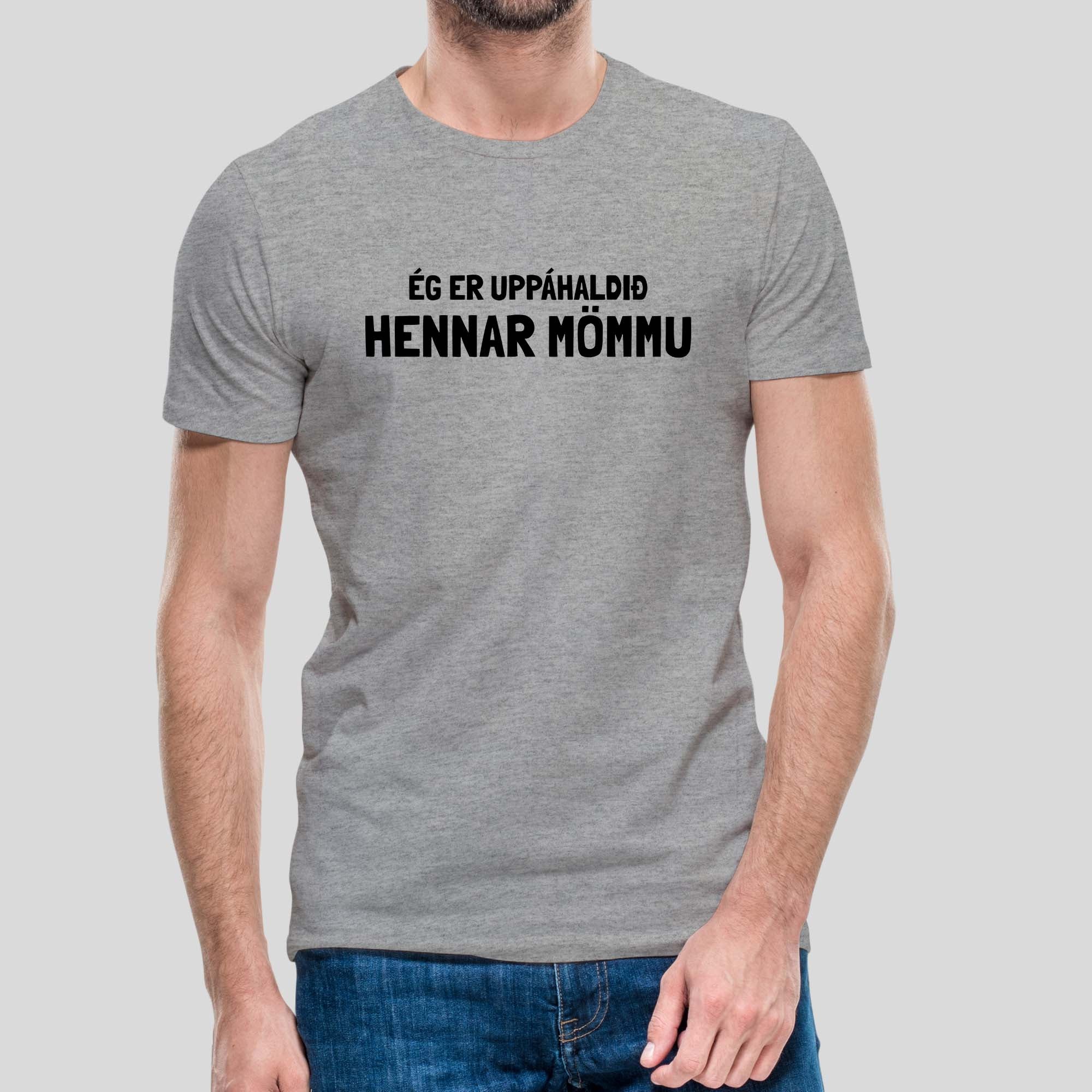 ÉG ER - UPPÁHALDIÐ MÖMMU - Grár bolur