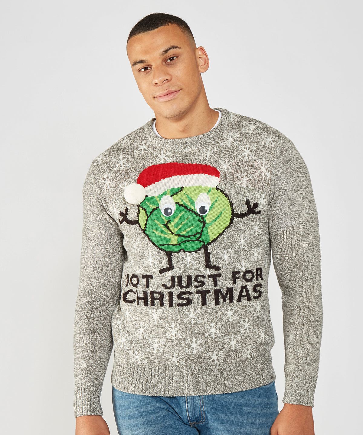 Prjónaðar peysur - Adults Sprouts Not Just For Christmas Jumper