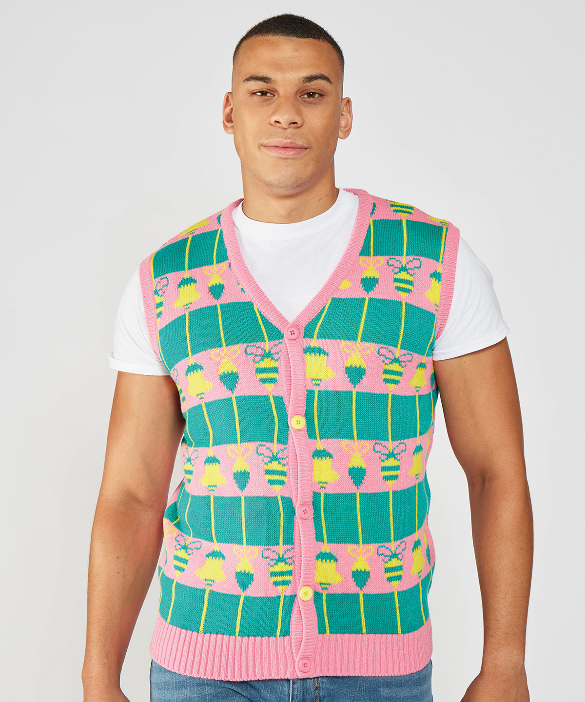 Prjónaðar peysur - Unisex Loud Tank Cardigan