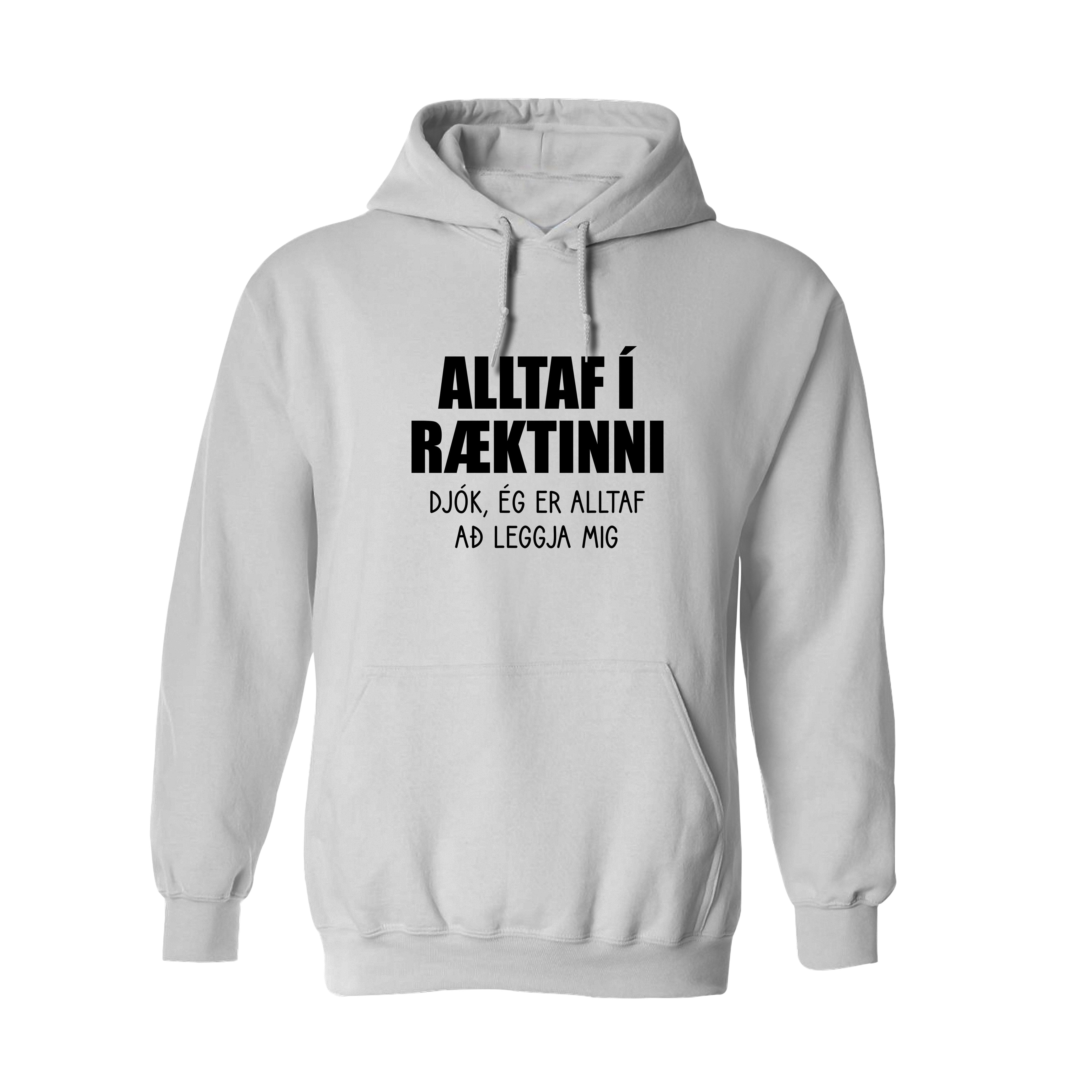 DUGLEGUR Í RÆKTINNI - Hettupeysa - Hvít