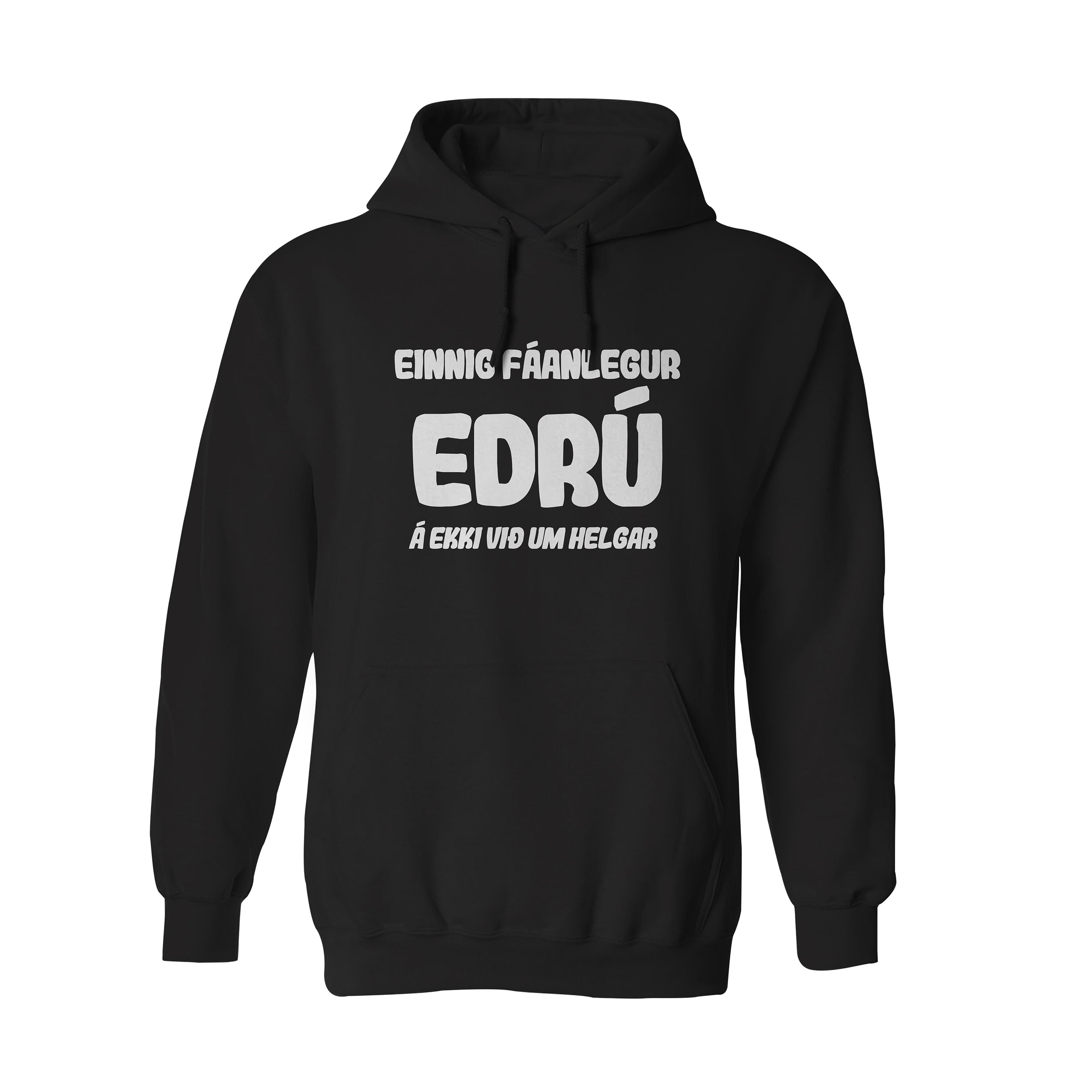 EINNIG FÁANLEGUR EDRÚ - Hettupeysa - Svört