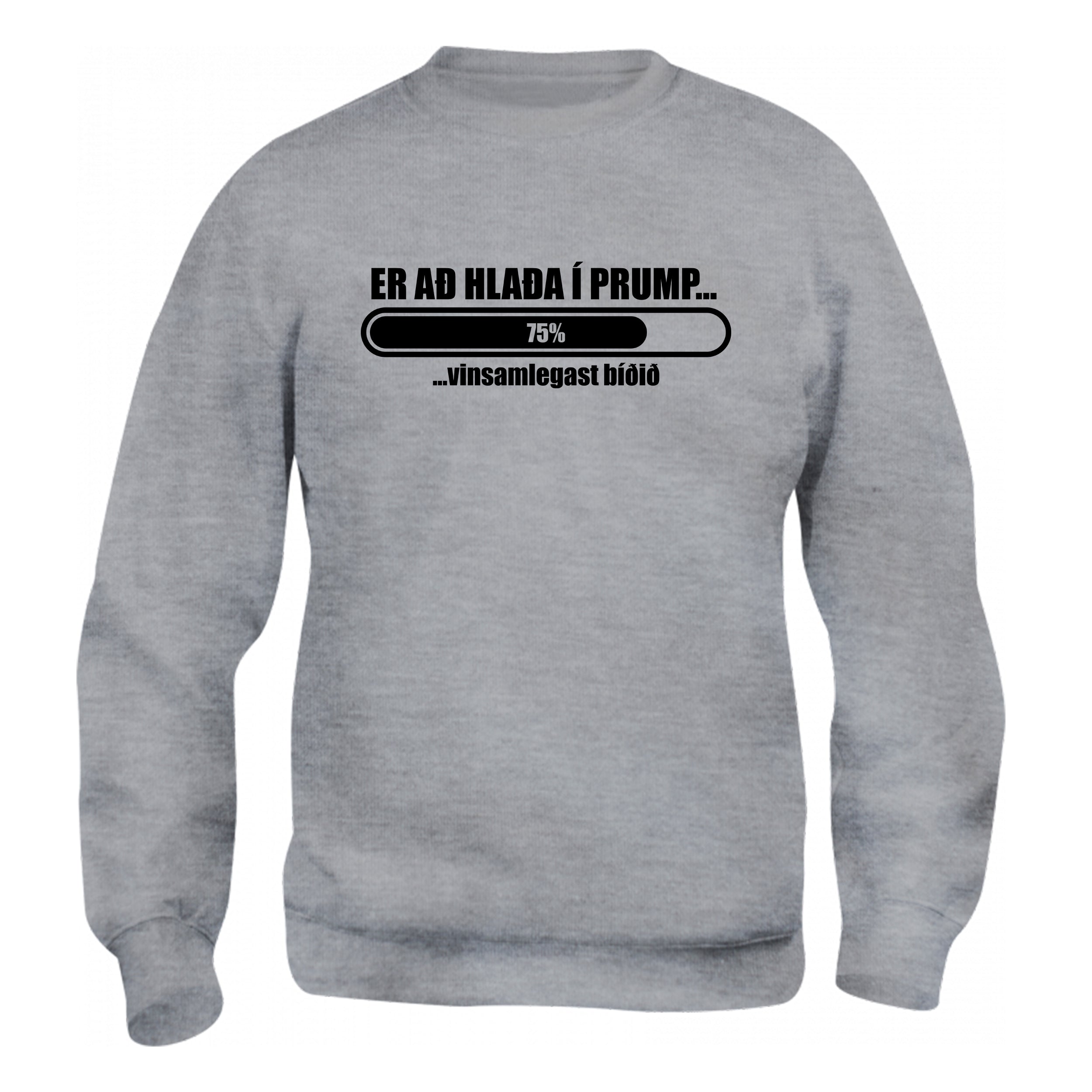 ER AÐ HLAÐA Í PRUMP - Peysa - Grá