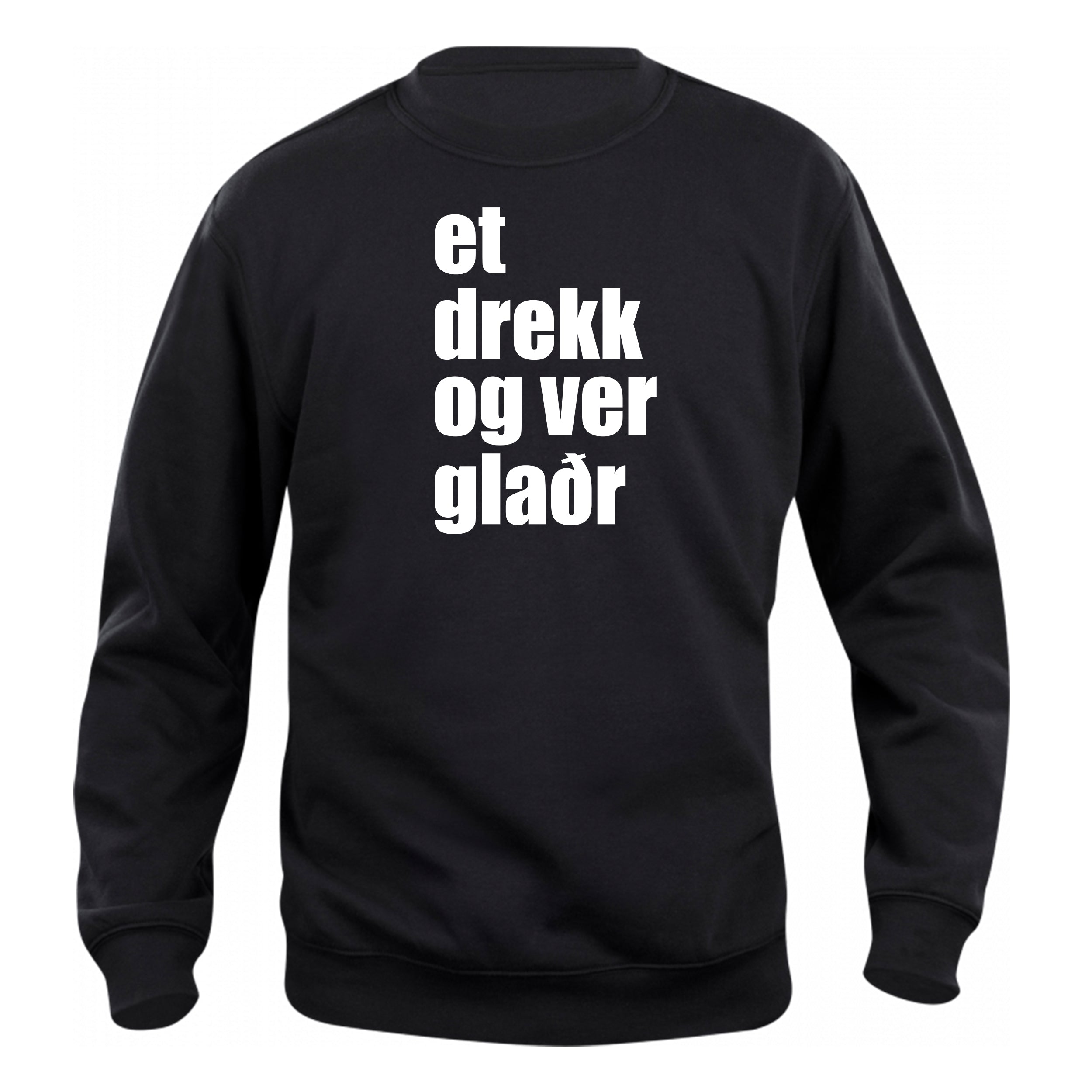 ET-DREKK OG VER-GLAÐR - Peysa - Svört