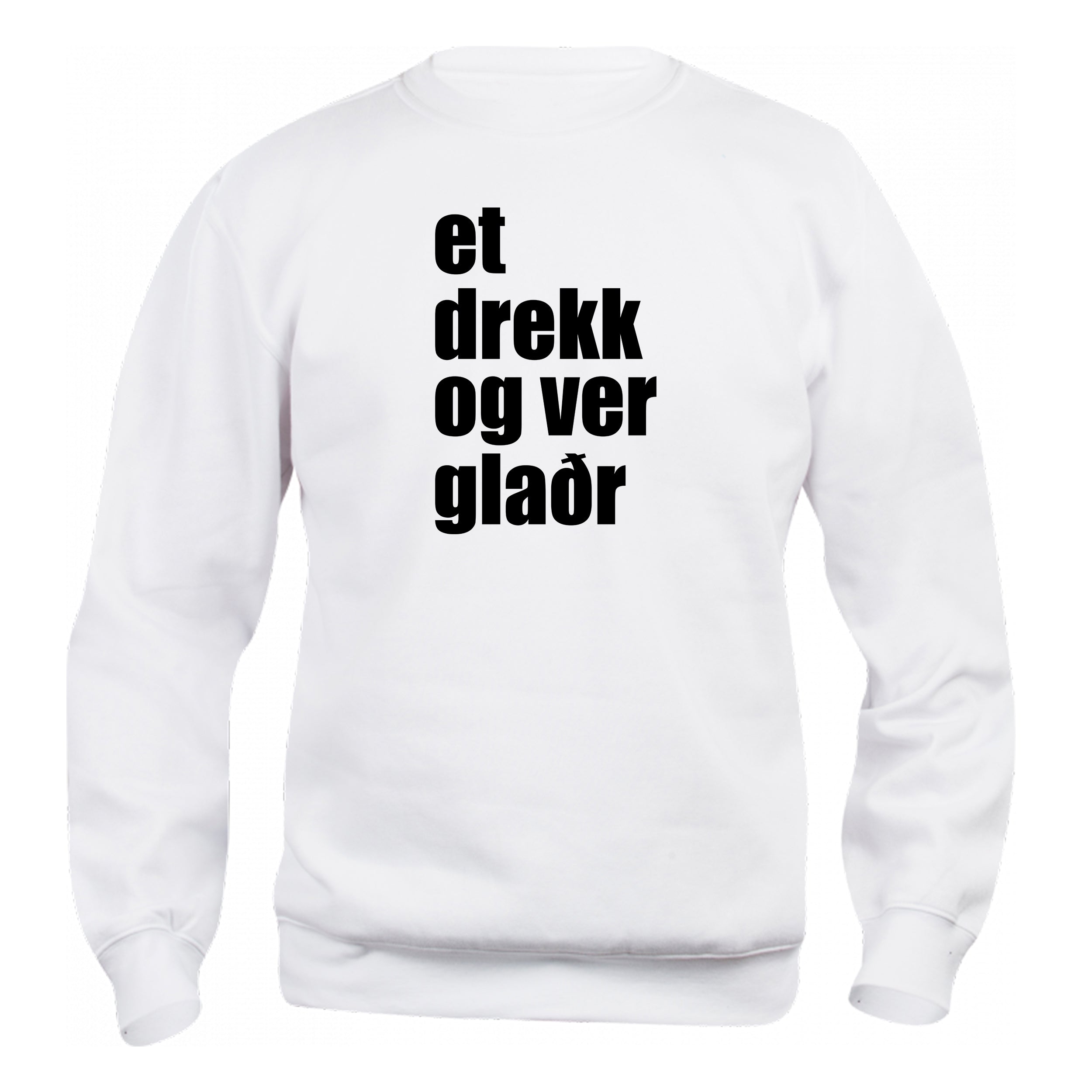 ET-DREKK OG VER-GLAÐR - Peysa - Hvít