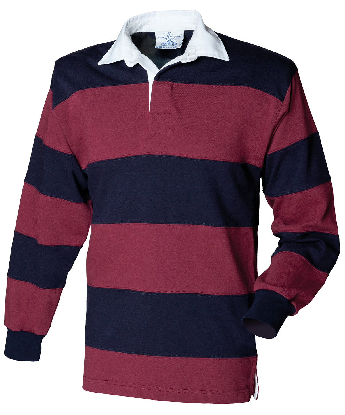 Pólóbolir - Sewn Stripe Long Sleeve Rugby Shirt