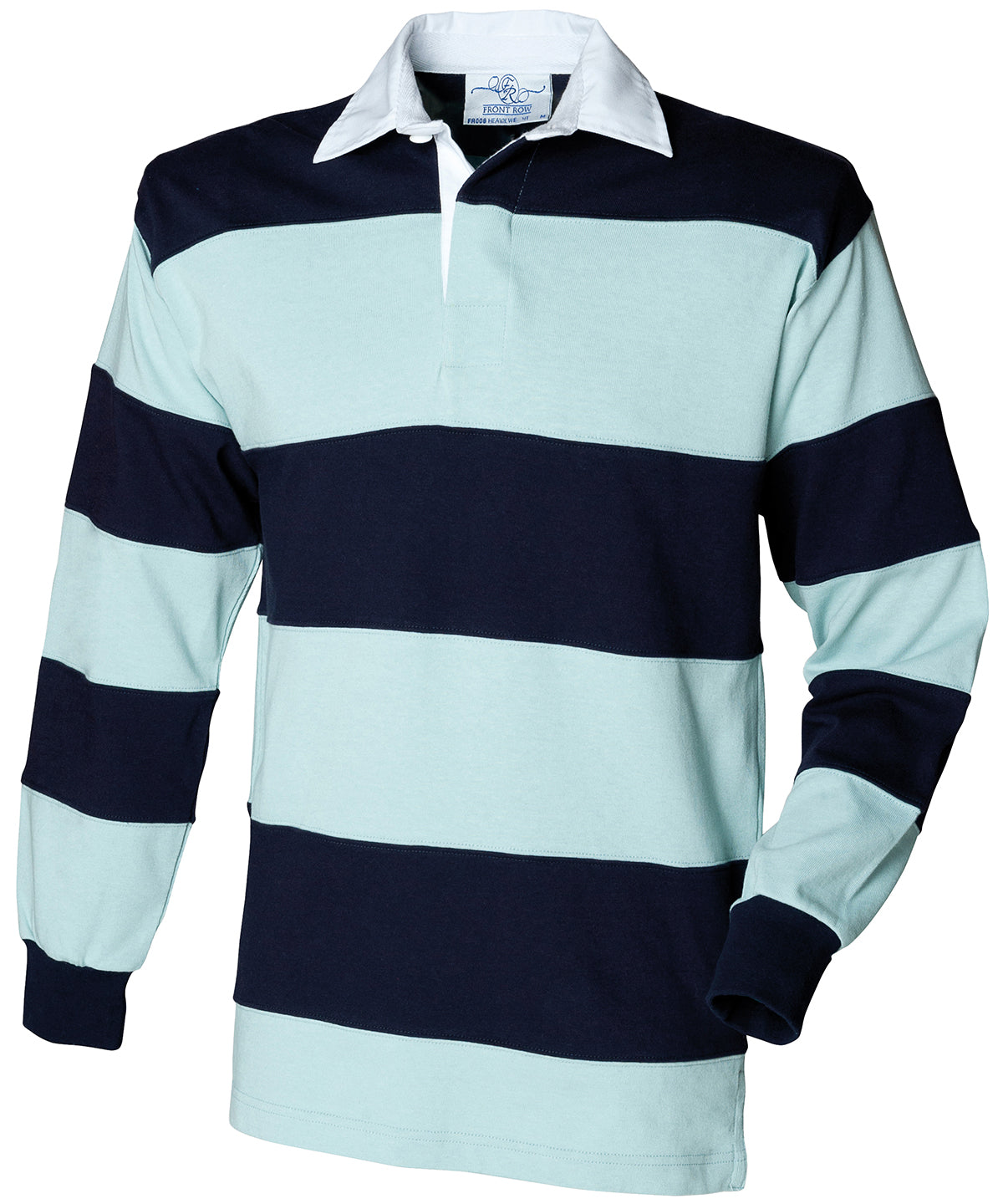 Pólóbolir - Sewn Stripe Long Sleeve Rugby Shirt
