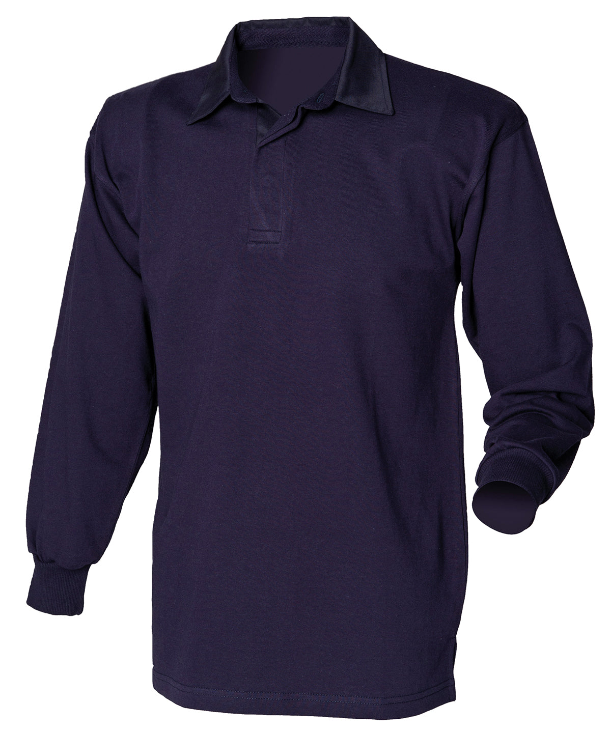 Pólóbolir - Long Sleeve Plain Rugby Shirt
