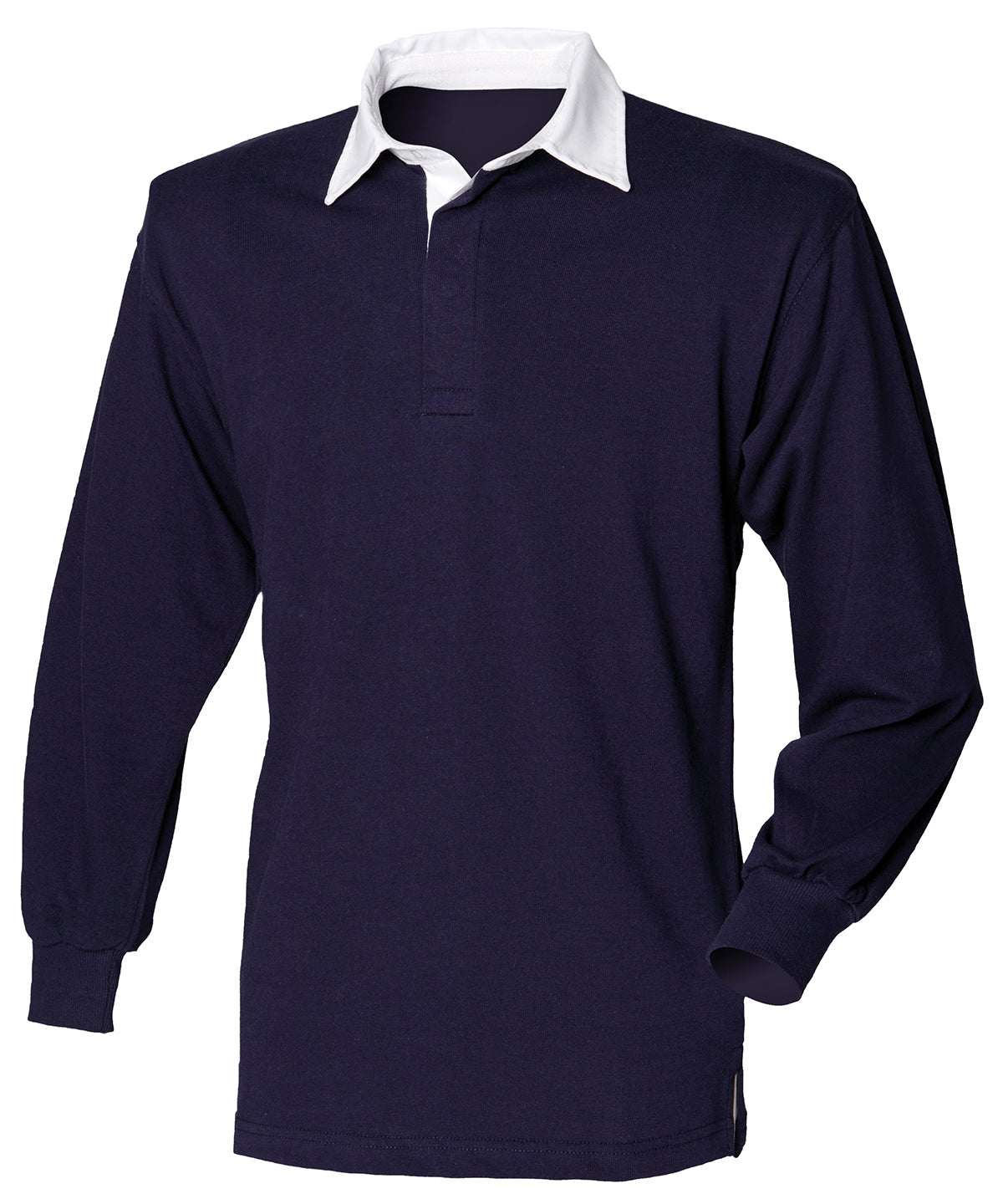 Pólóbolir - Long Sleeve Plain Rugby Shirt