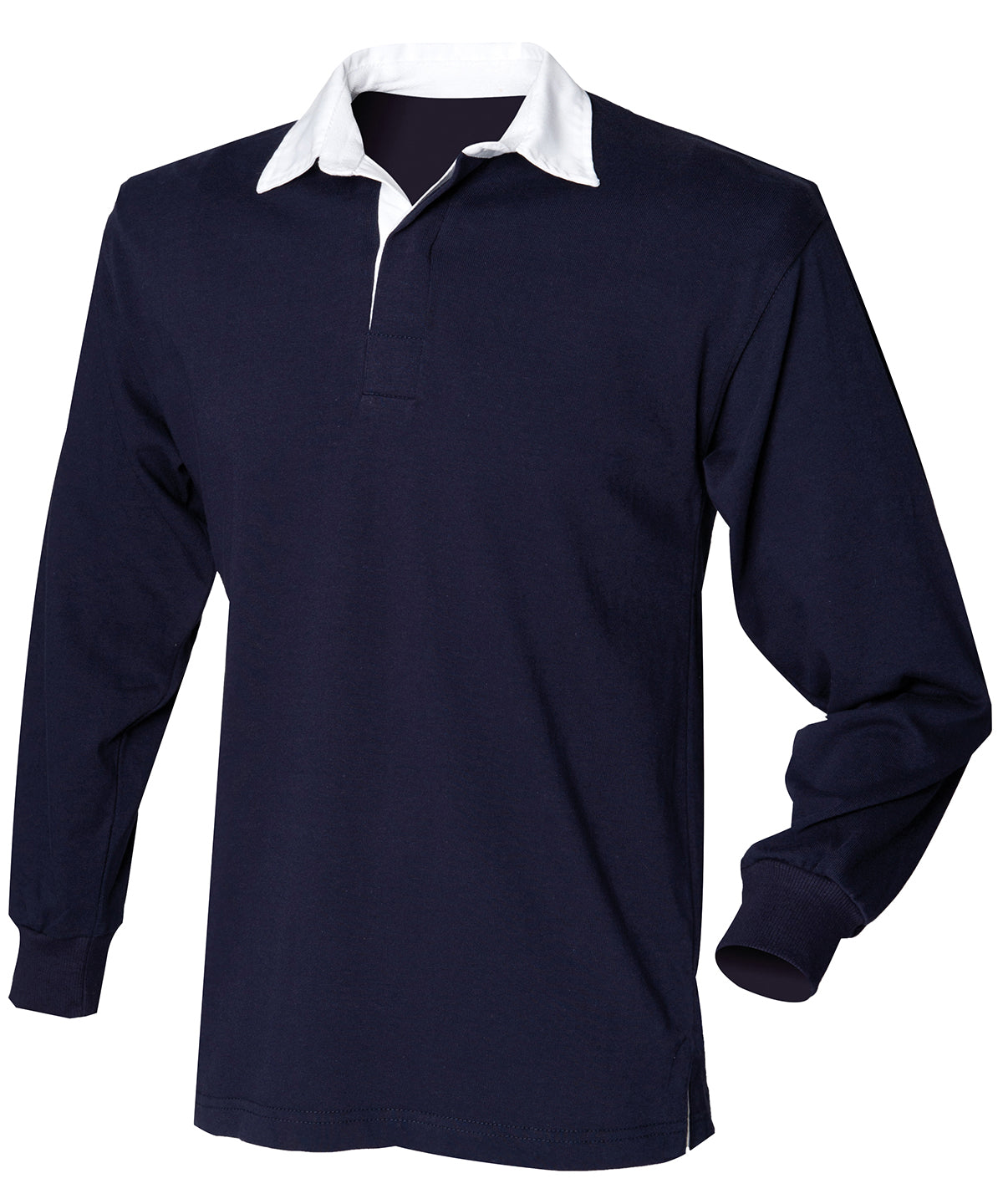 Pólóbolir - Kids Long Sleeve Plain Rugby Shirt